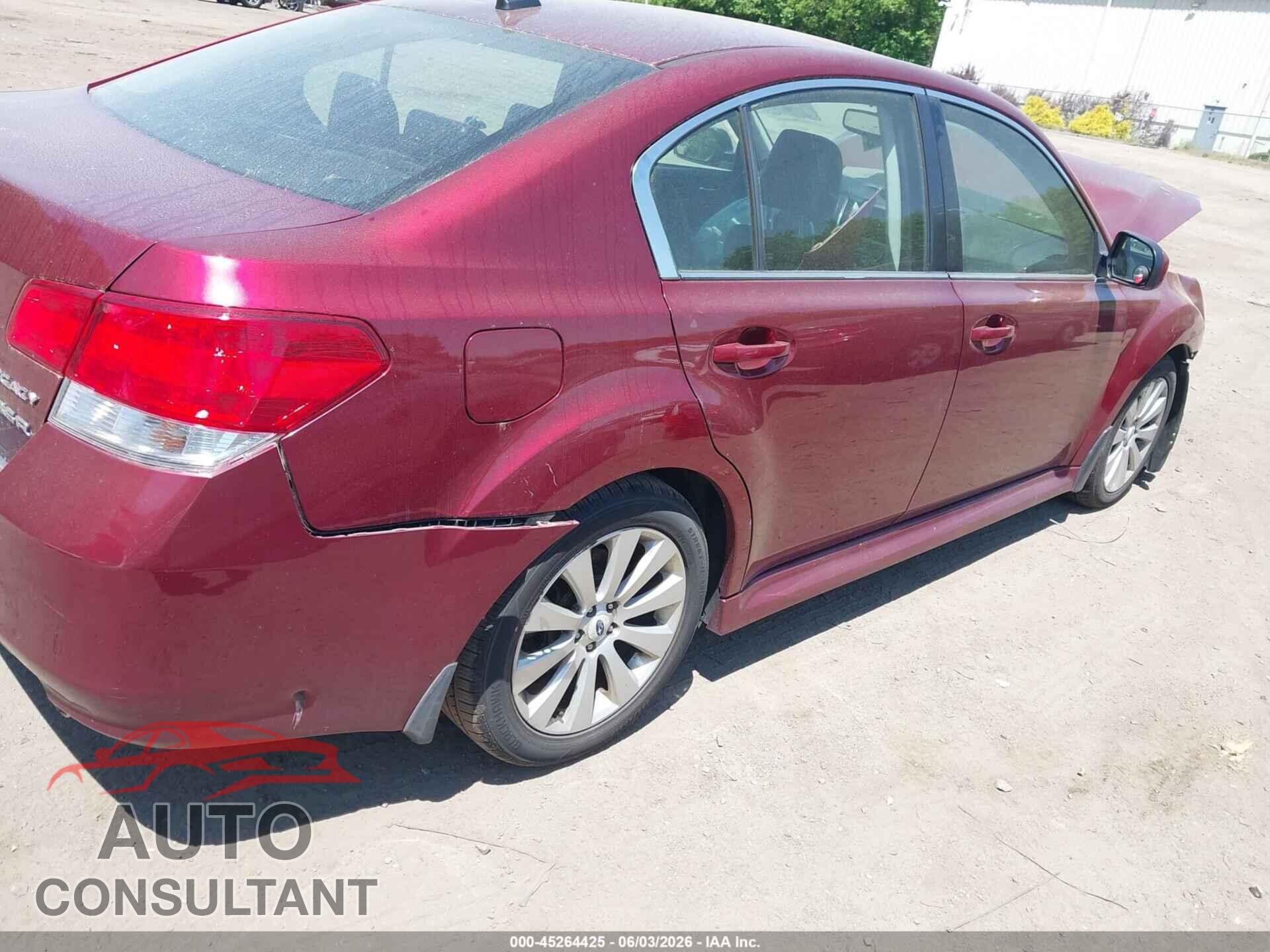 SUBARU LEGACY 2011 - 4S3BMDL68B2260237