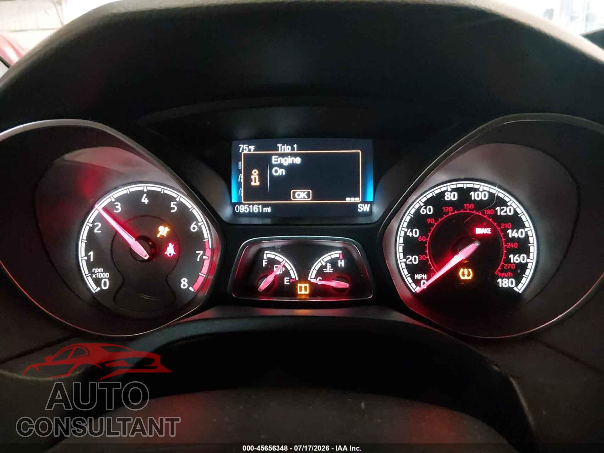 FORD FOCUS ST 2017 - 1FADP3L98HL322409