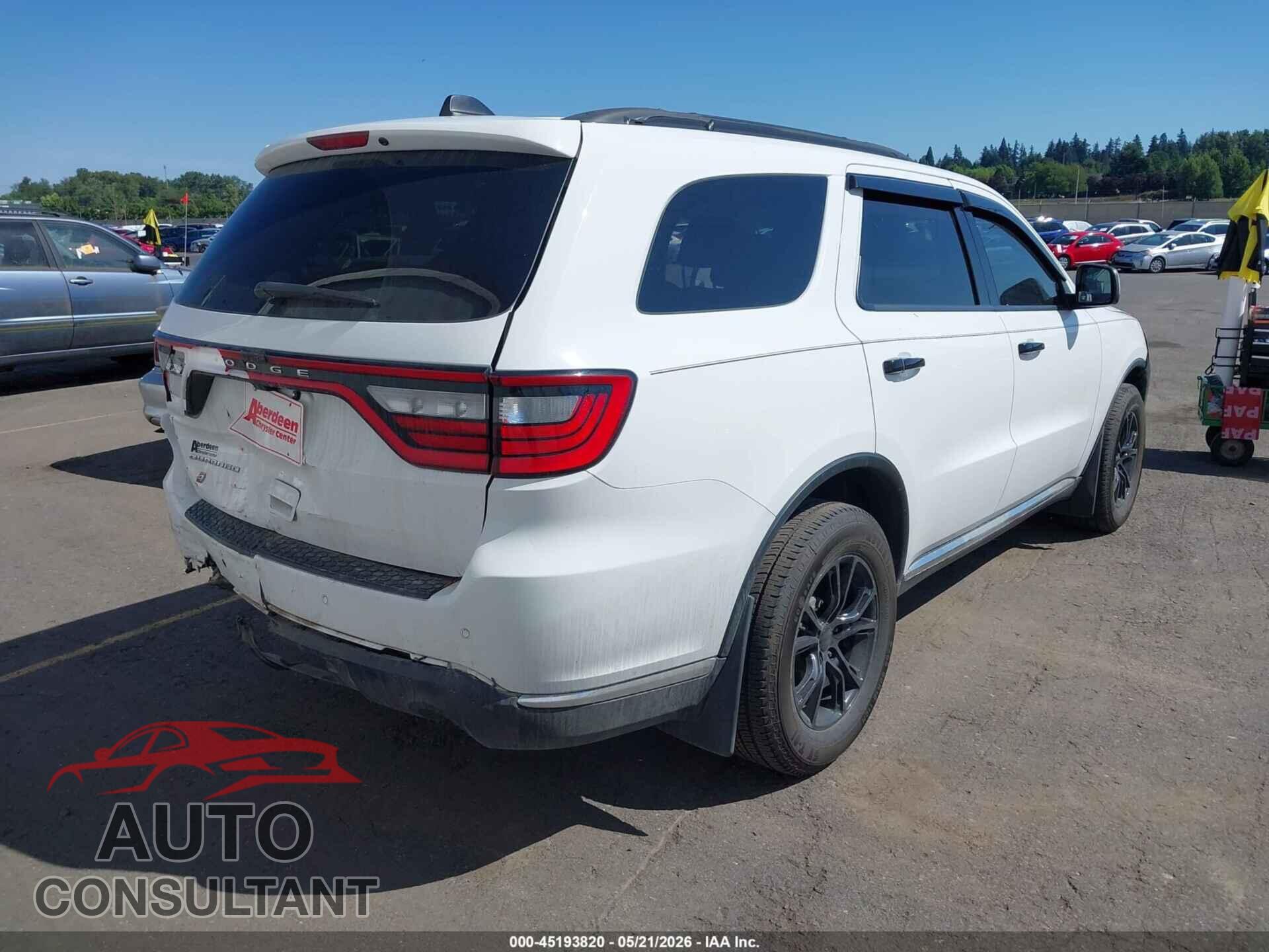 DODGE DURANGO 2019 - 1C4RDJAG5KC701485