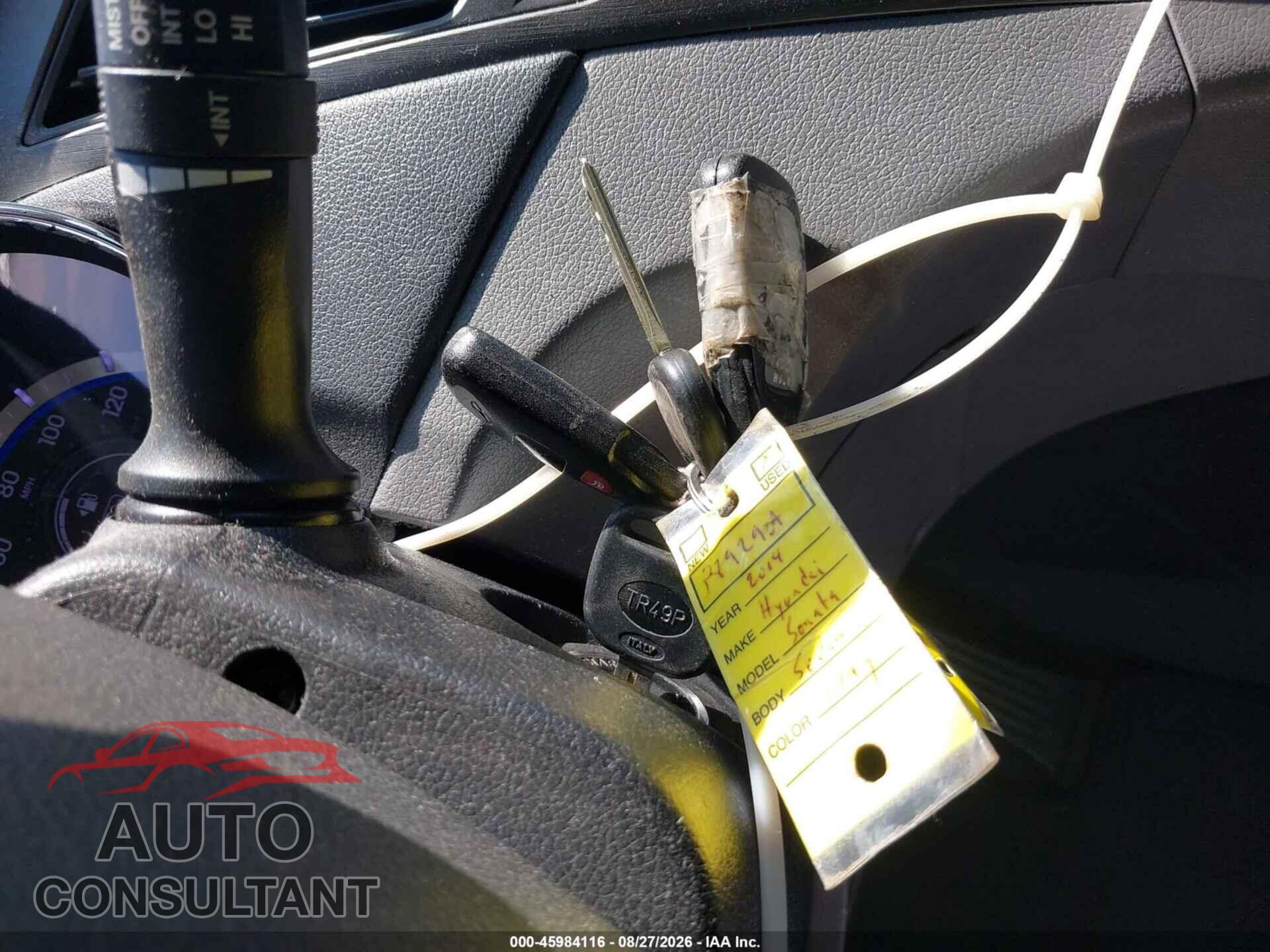 HYUNDAI SONATA 2014 - 5NPEB4AC3EH851994