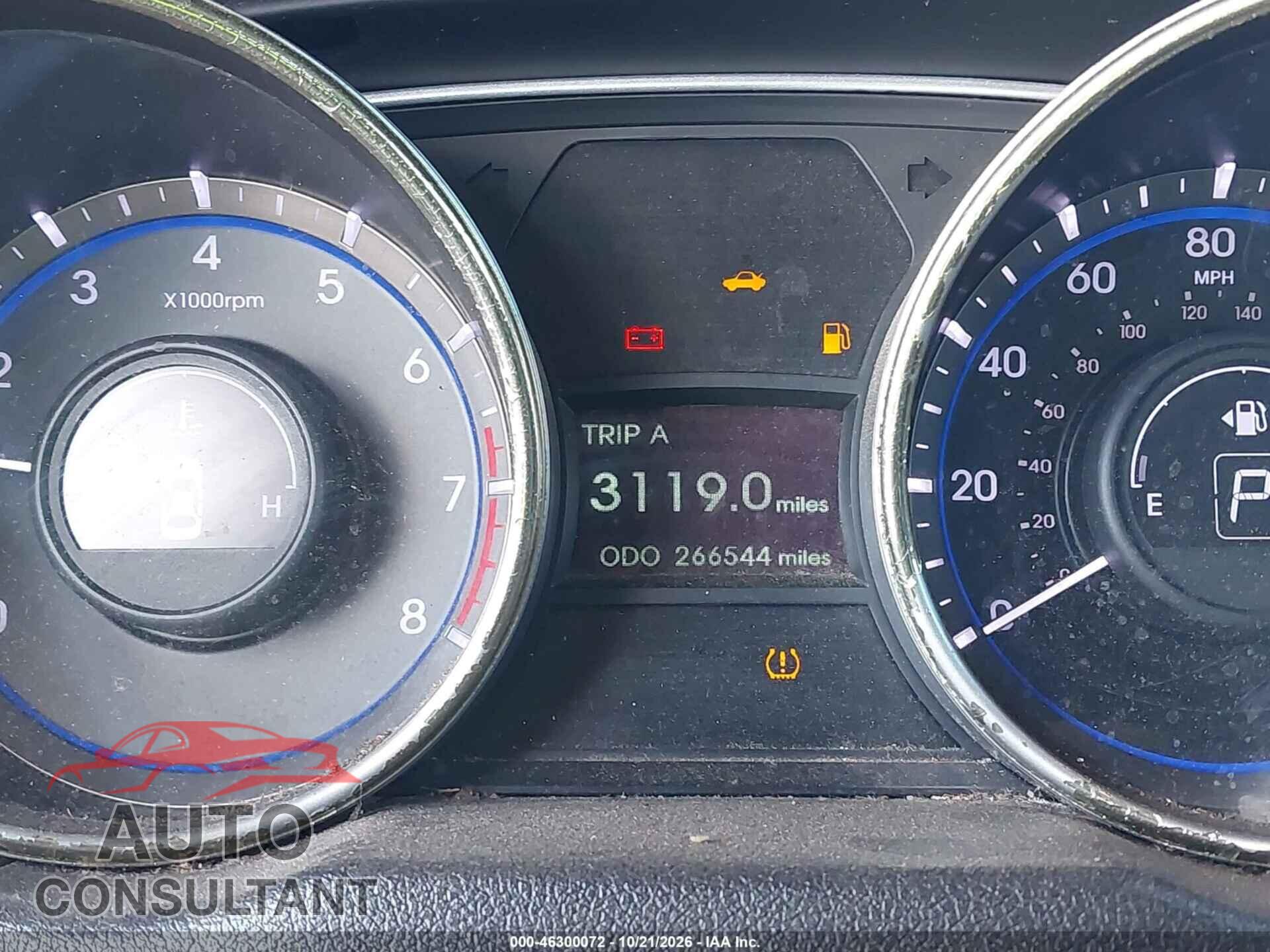 HYUNDAI SONATA 2012 - 5NPEC4AB8CH472538