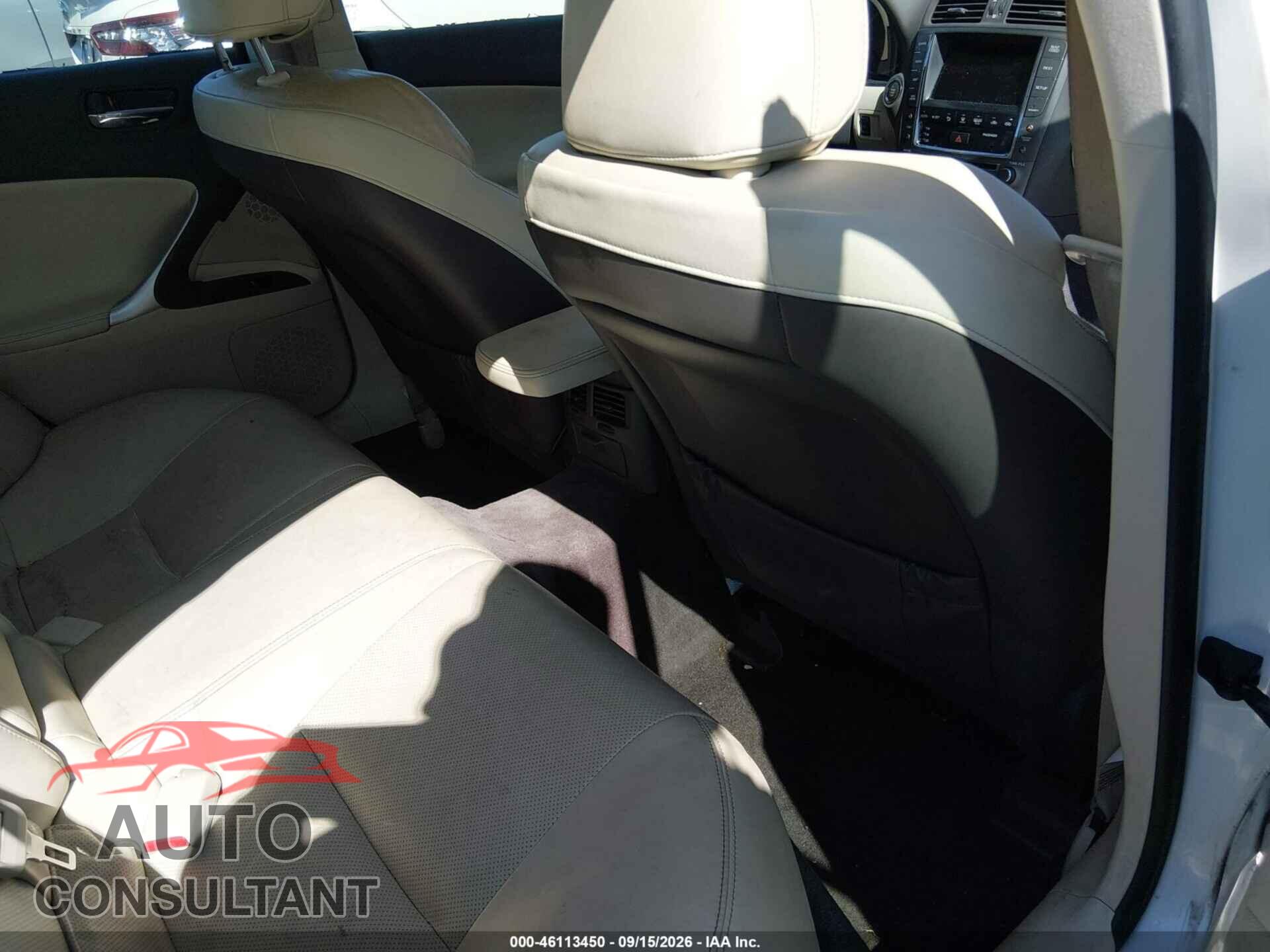 LEXUS IS 250 2012 - JTHCF5C24C5057247