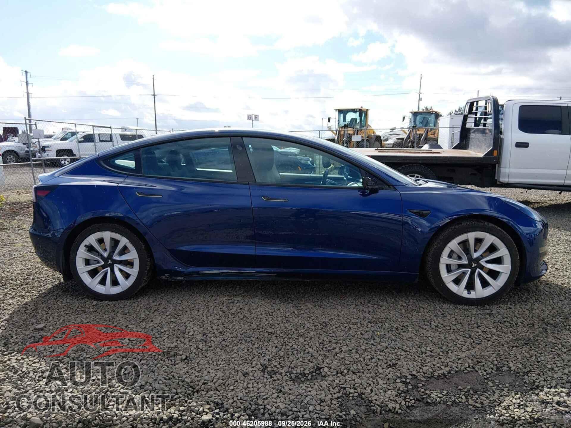 TESLA MODEL 3 2022 - 5YJ3E1EB4NF108905