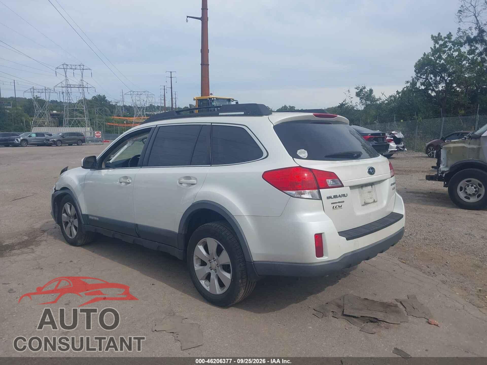 SUBARU OUTBACK 2011 - 4S4BRBCC1B3343185