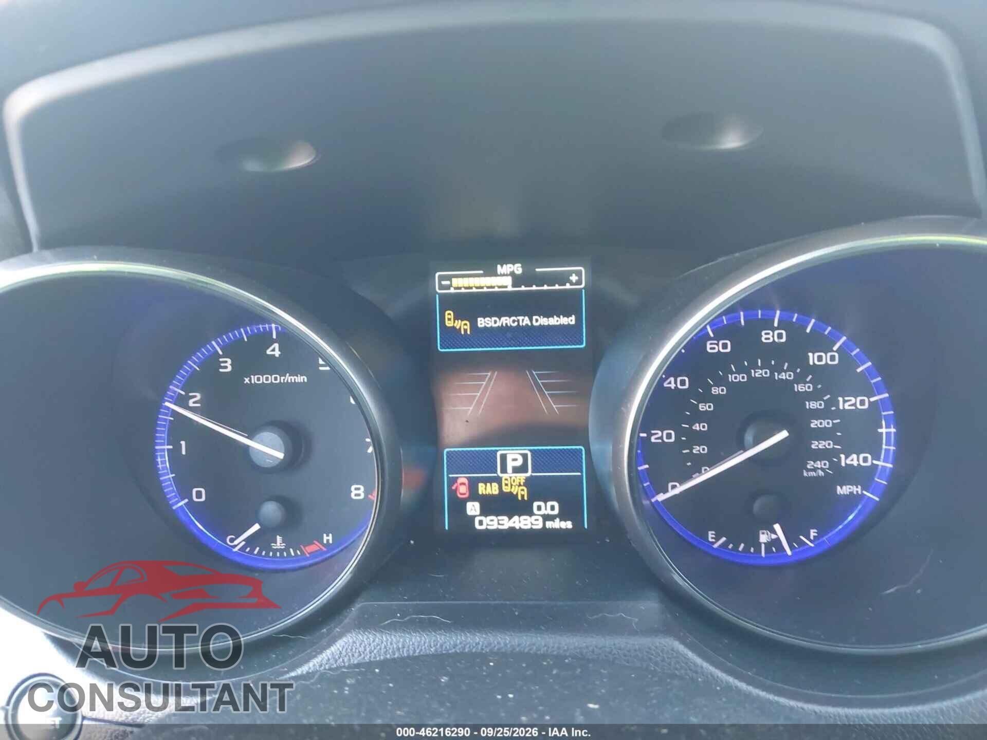 SUBARU OUTBACK 2017 - 4S4BSANC7H3255357
