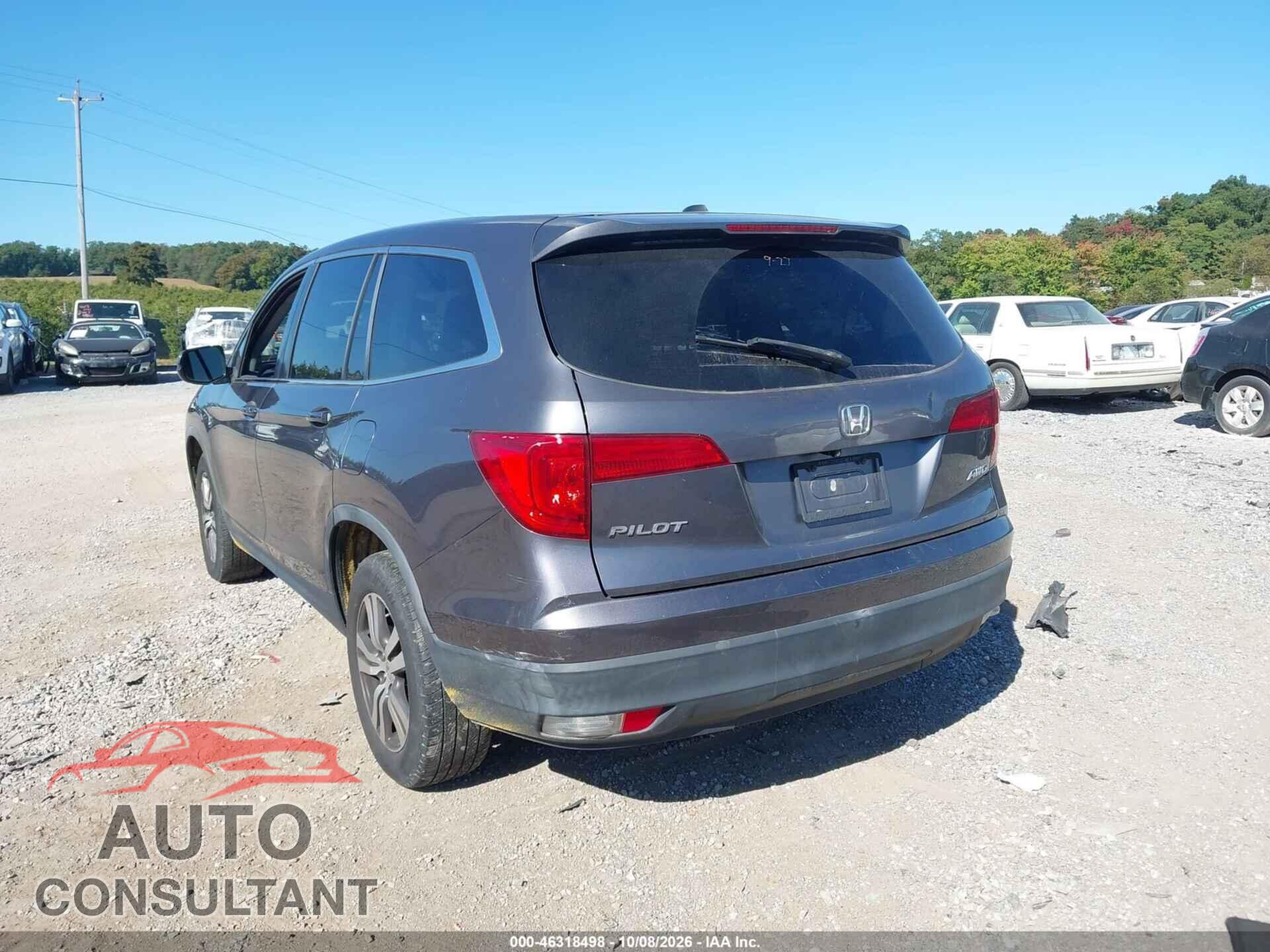 HONDA PILOT 2017 - 5FNYF6H31HB021990