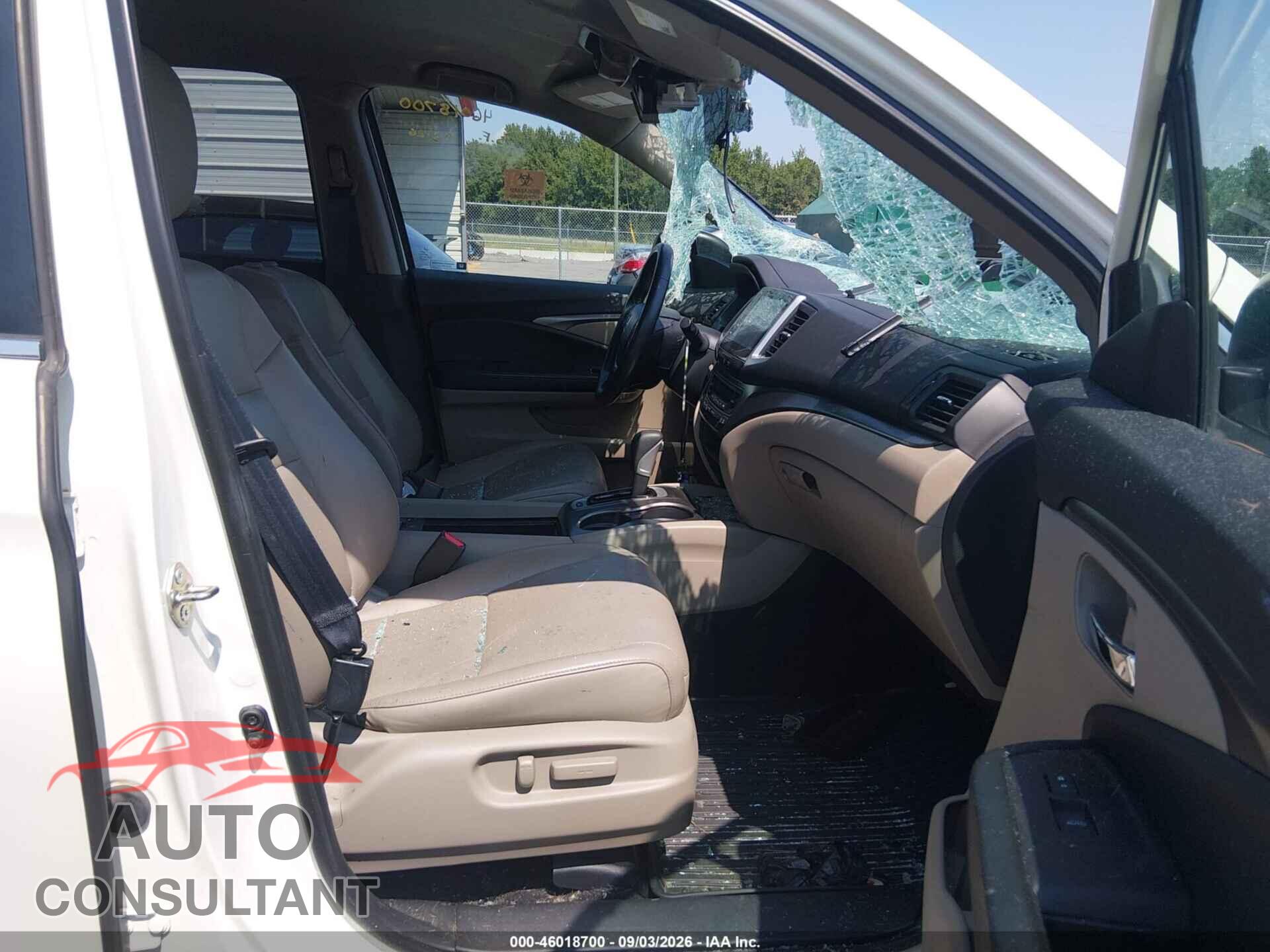 HONDA RIDGELINE 2017 - 5FPYK3F66HB016217