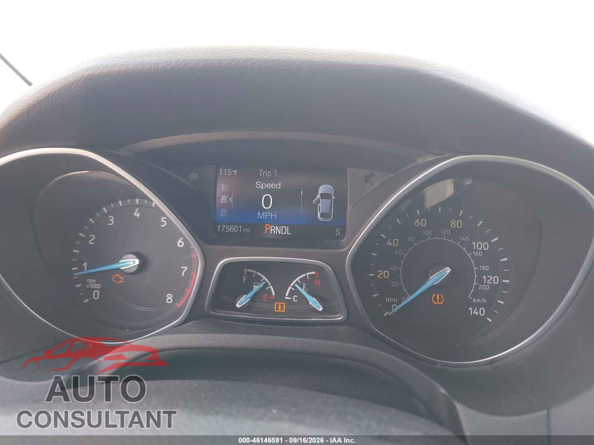 FORD FOCUS 2016 - 1FADP3F21GL233844