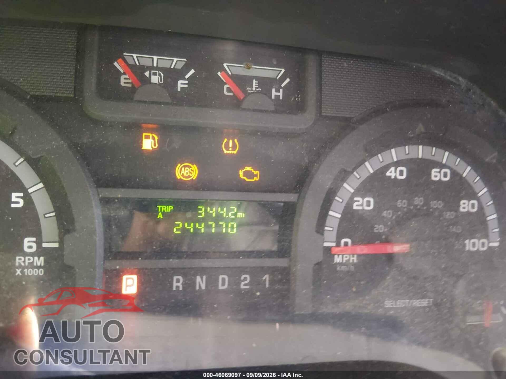 FORD E-250 2009 - 1FTNE24W49DA39598
