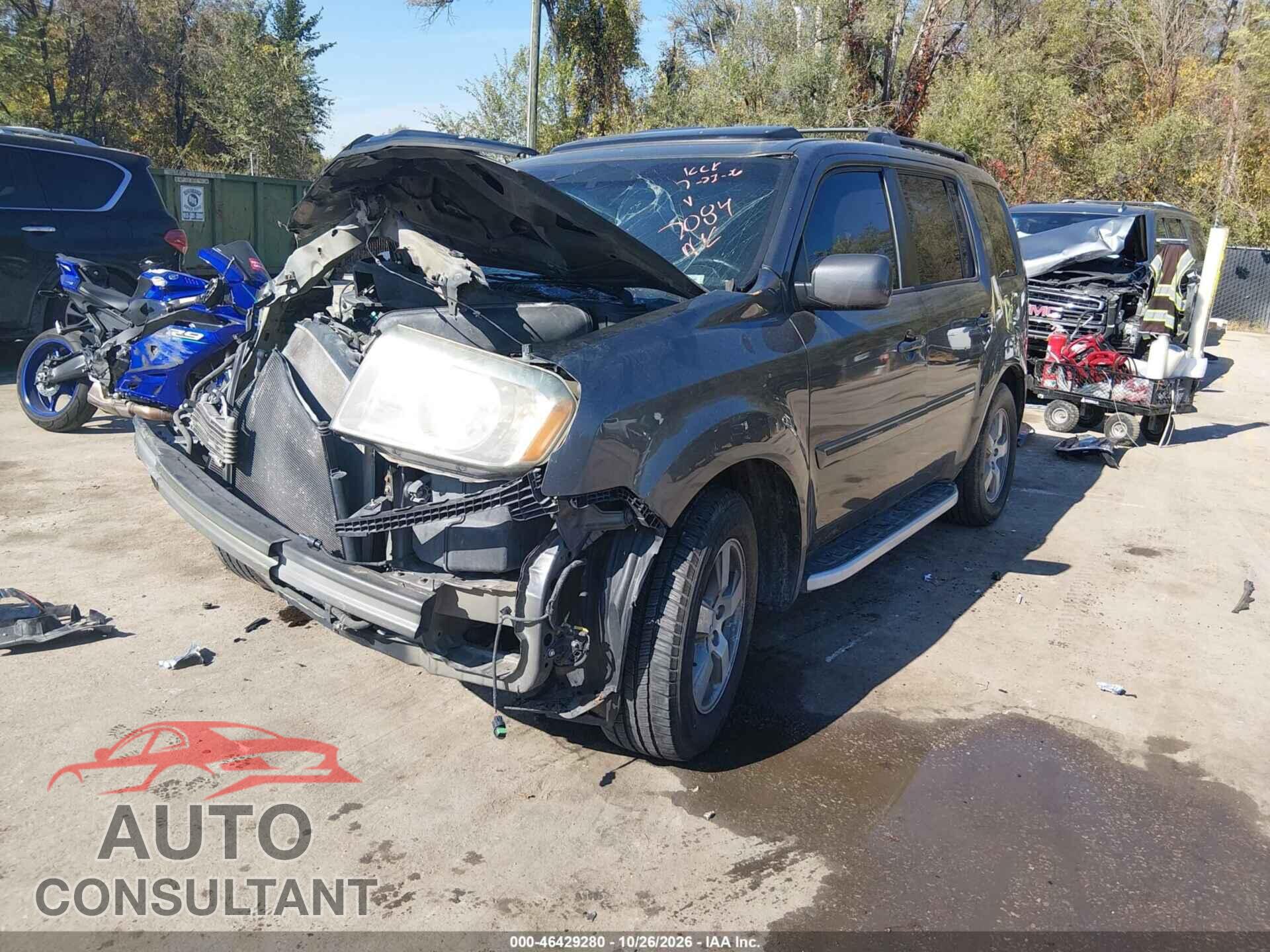 HONDA PILOT 2011 - 5FNYF4H50BB057084
