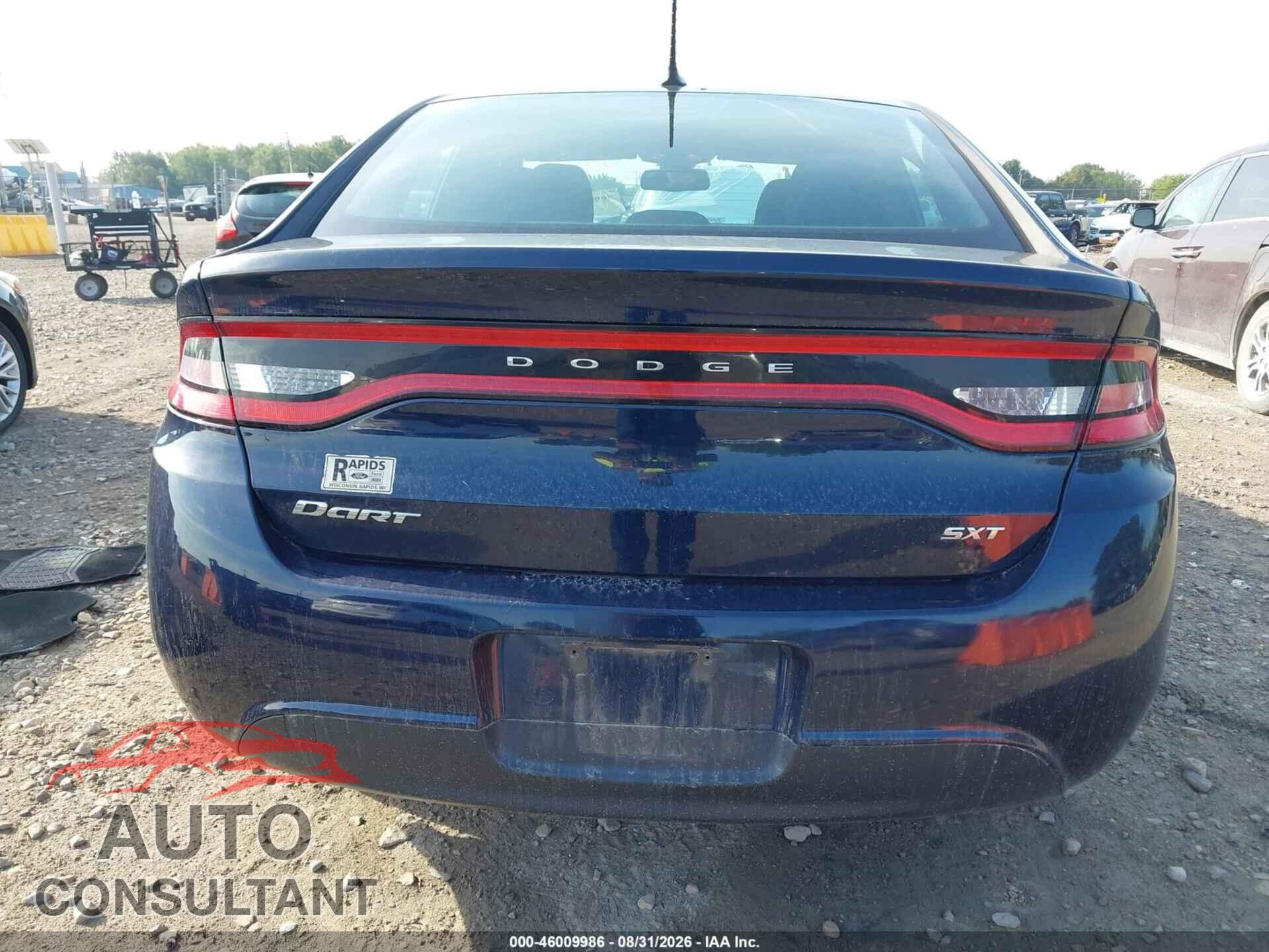 DODGE DART 2015 - 1C3CDFBB6FD309397