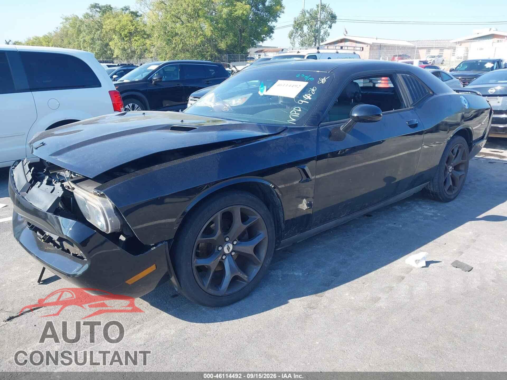 DODGE CHALLENGER 2012 - 2C3CDYAGXCH137477