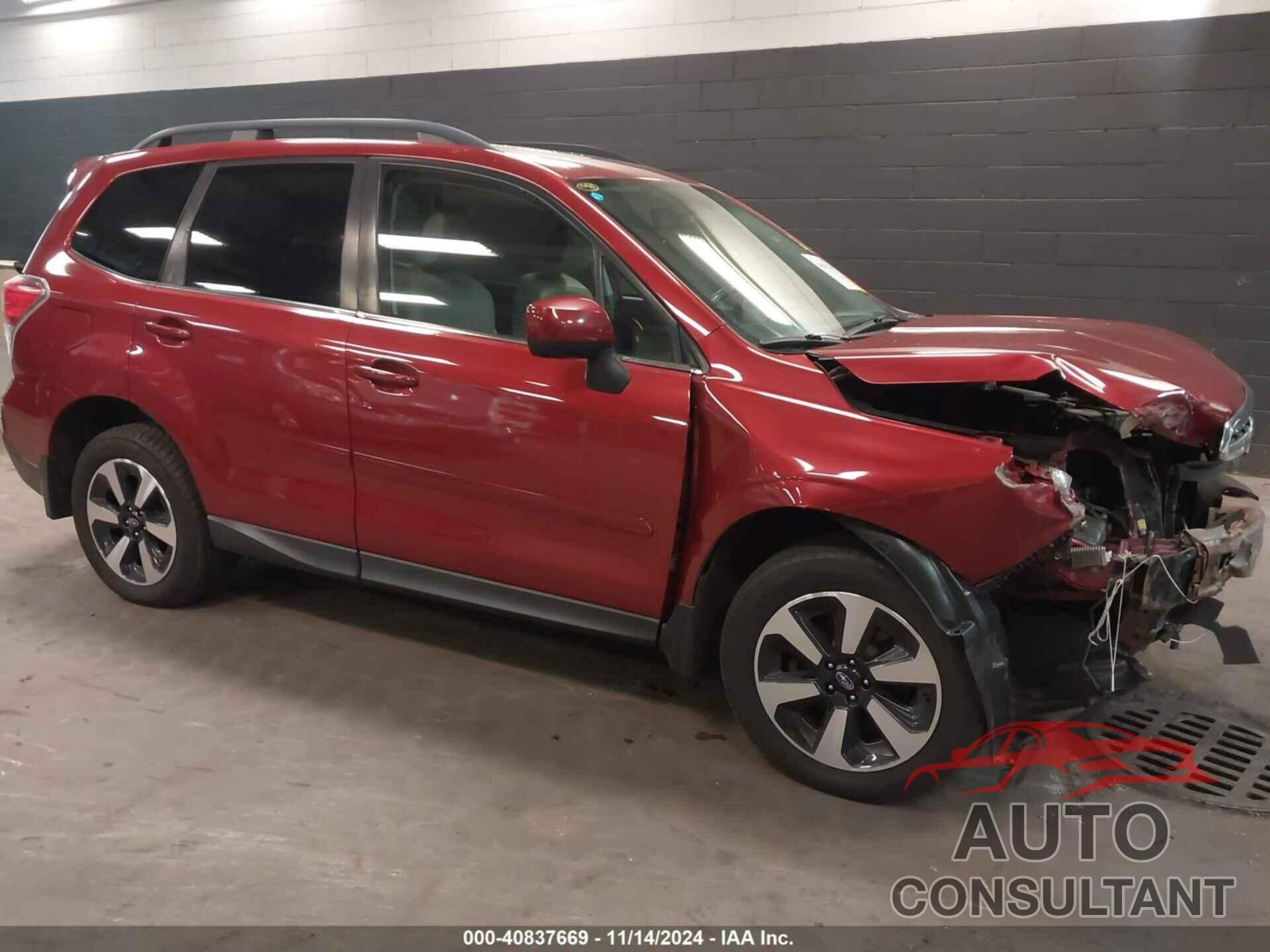 SUBARU FORESTER 2018 - JF2SJAJC2JH605579