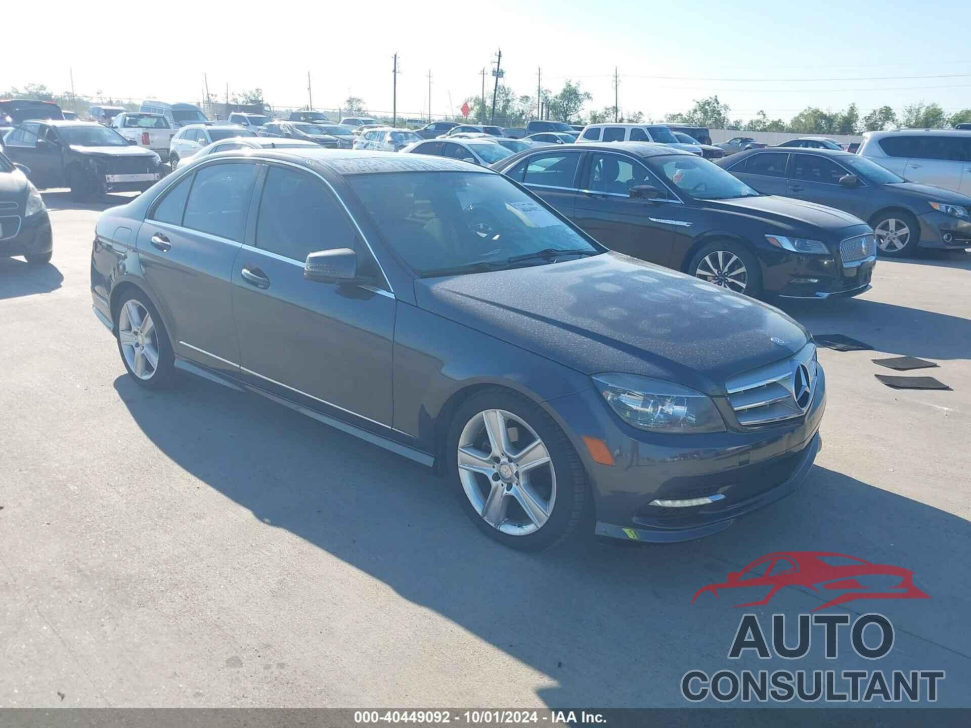MERCEDES-BENZ C 2011 - WDDGF8BB3BR151123