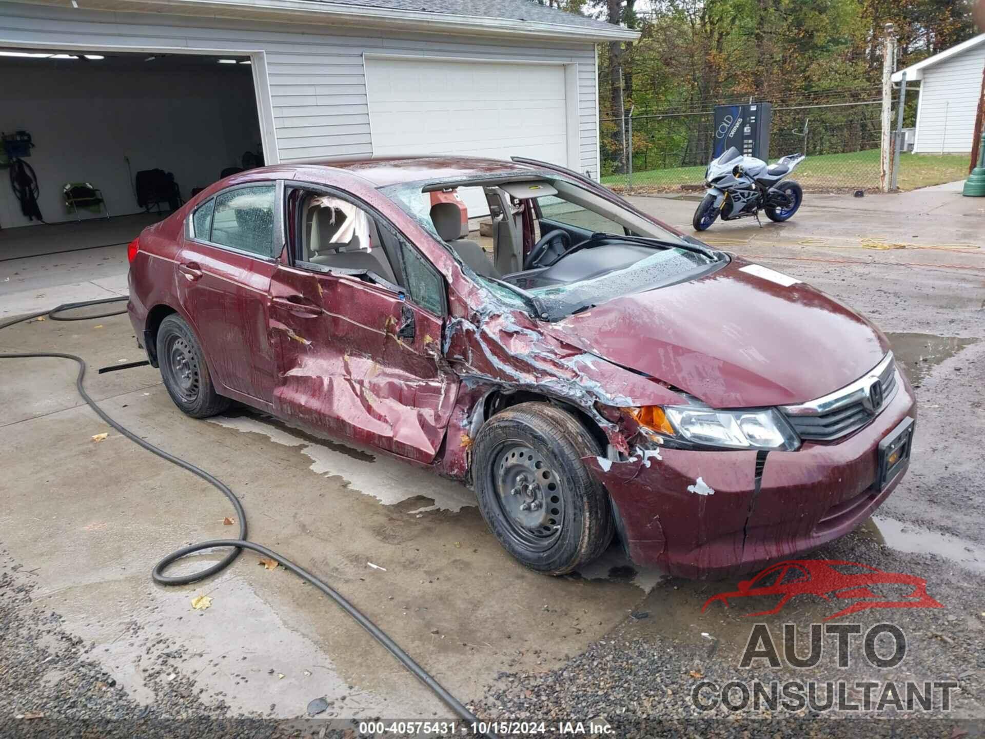 HONDA CIVIC 2012 - 19XFB2F52CE072784