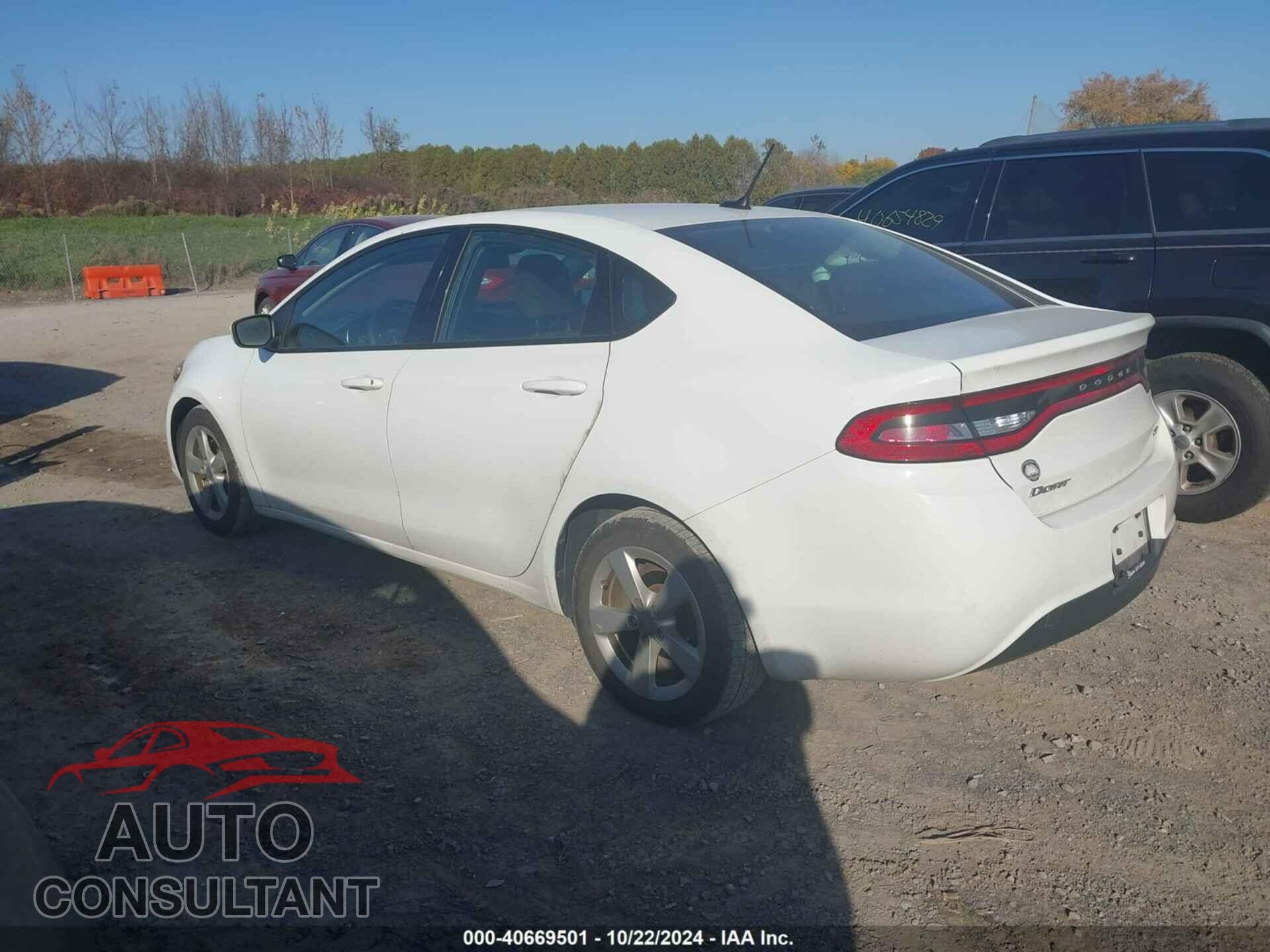 DODGE DART 2015 - 1C3CDFBB7FD222463