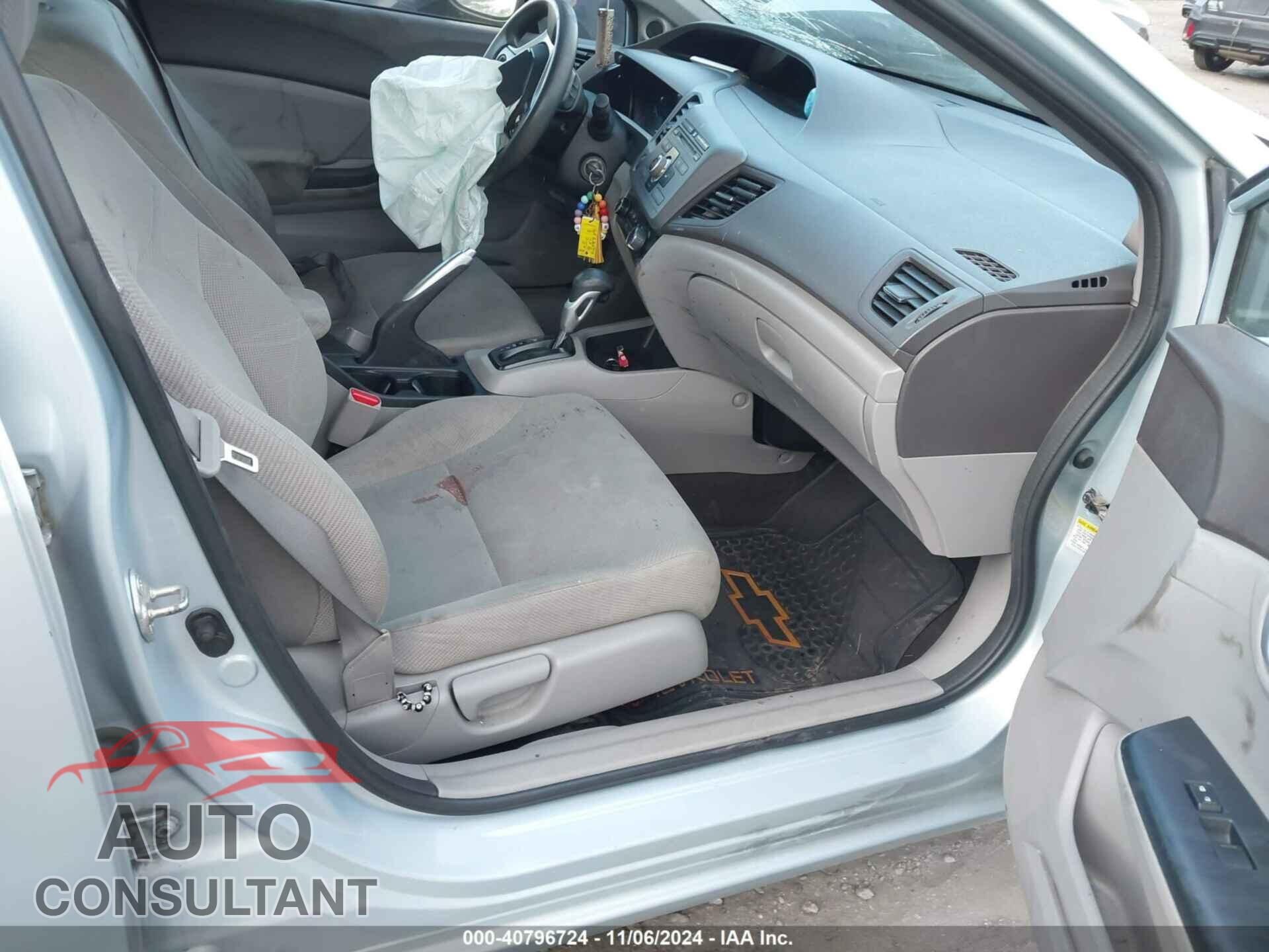 HONDA CIVIC 2012 - 2HGFB2F86CH590185