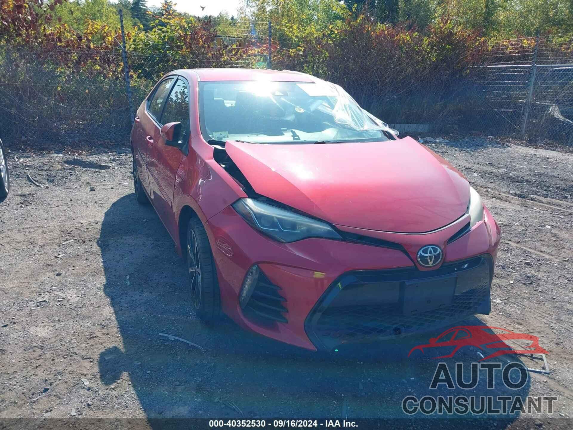TOYOTA COROLLA 2018 - 2T1BURHE5JC070084