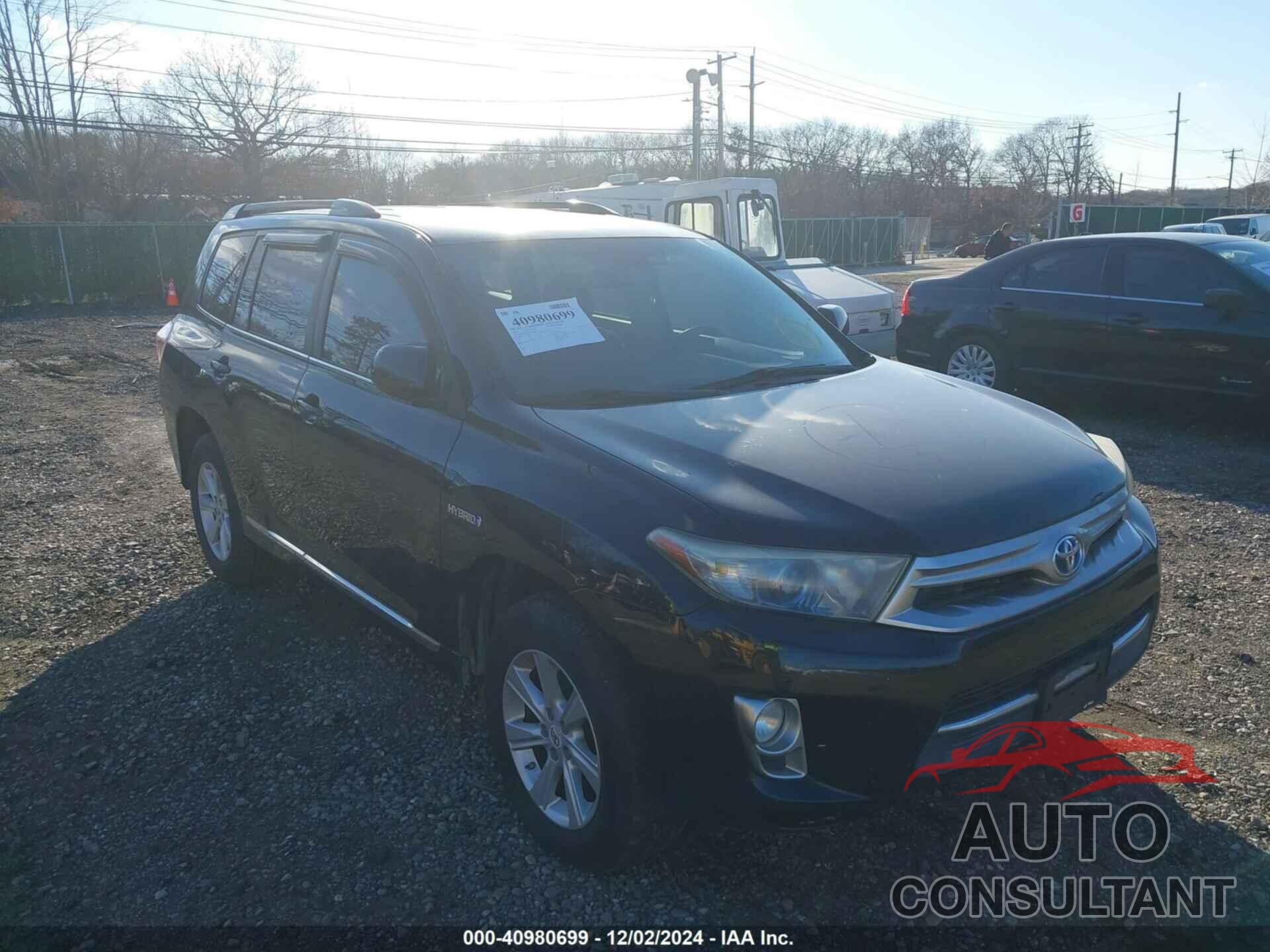 TOYOTA HIGHLANDER HYBRID 2012 - JTEBC3EHXC2010121