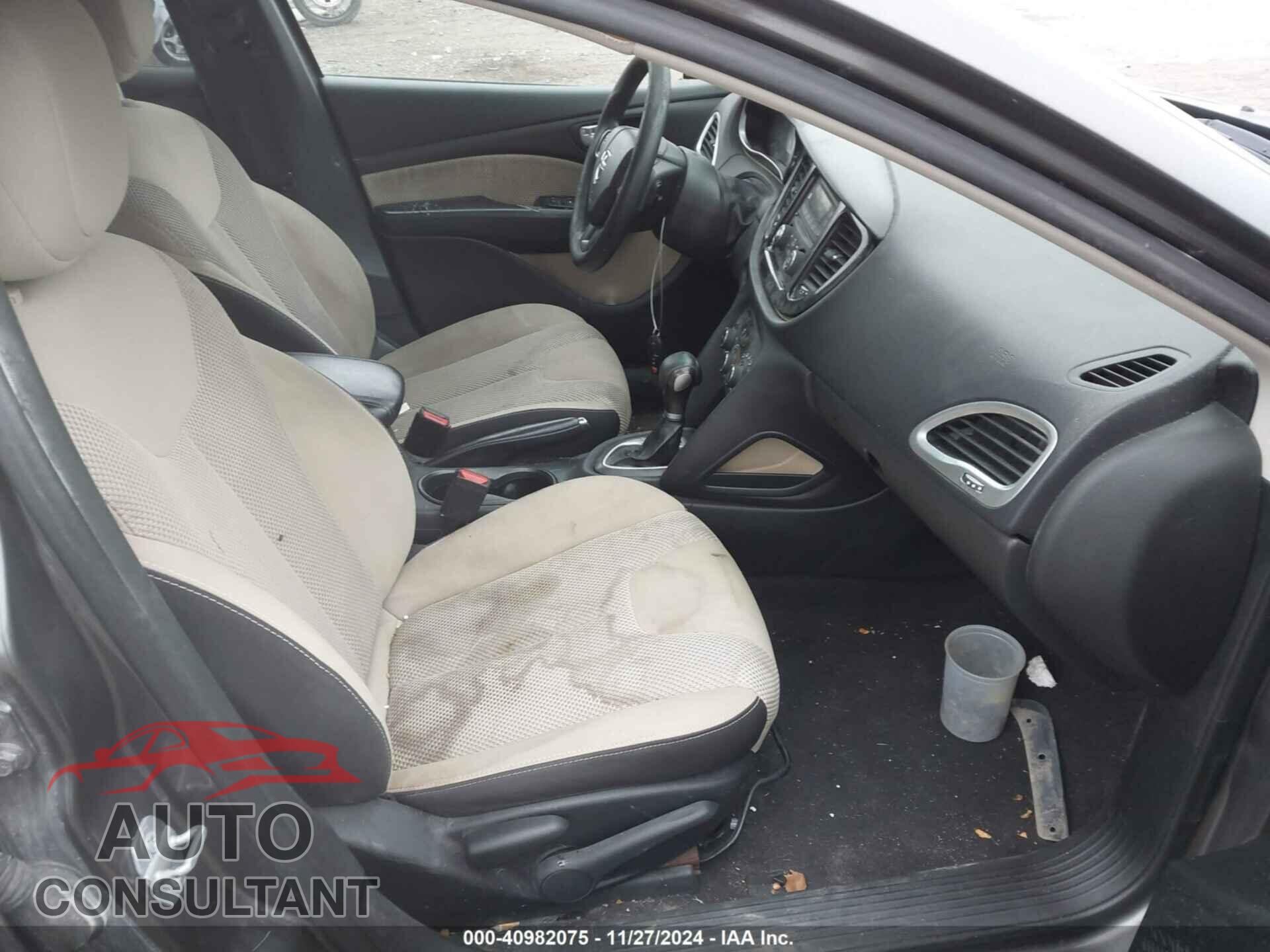 DODGE DART 2015 - 1C3CDFBB5FD159282