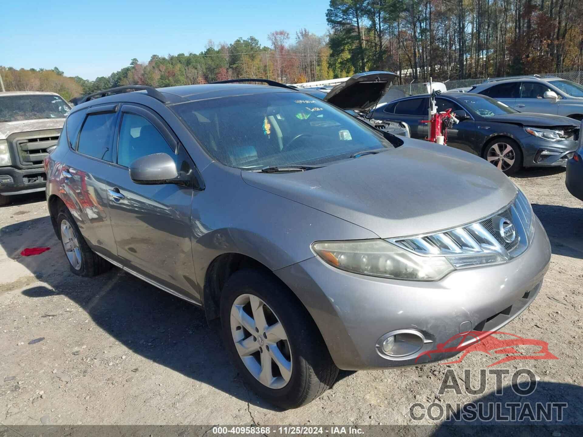 NISSAN MURANO 2009 - JN8AZ18W19W122292