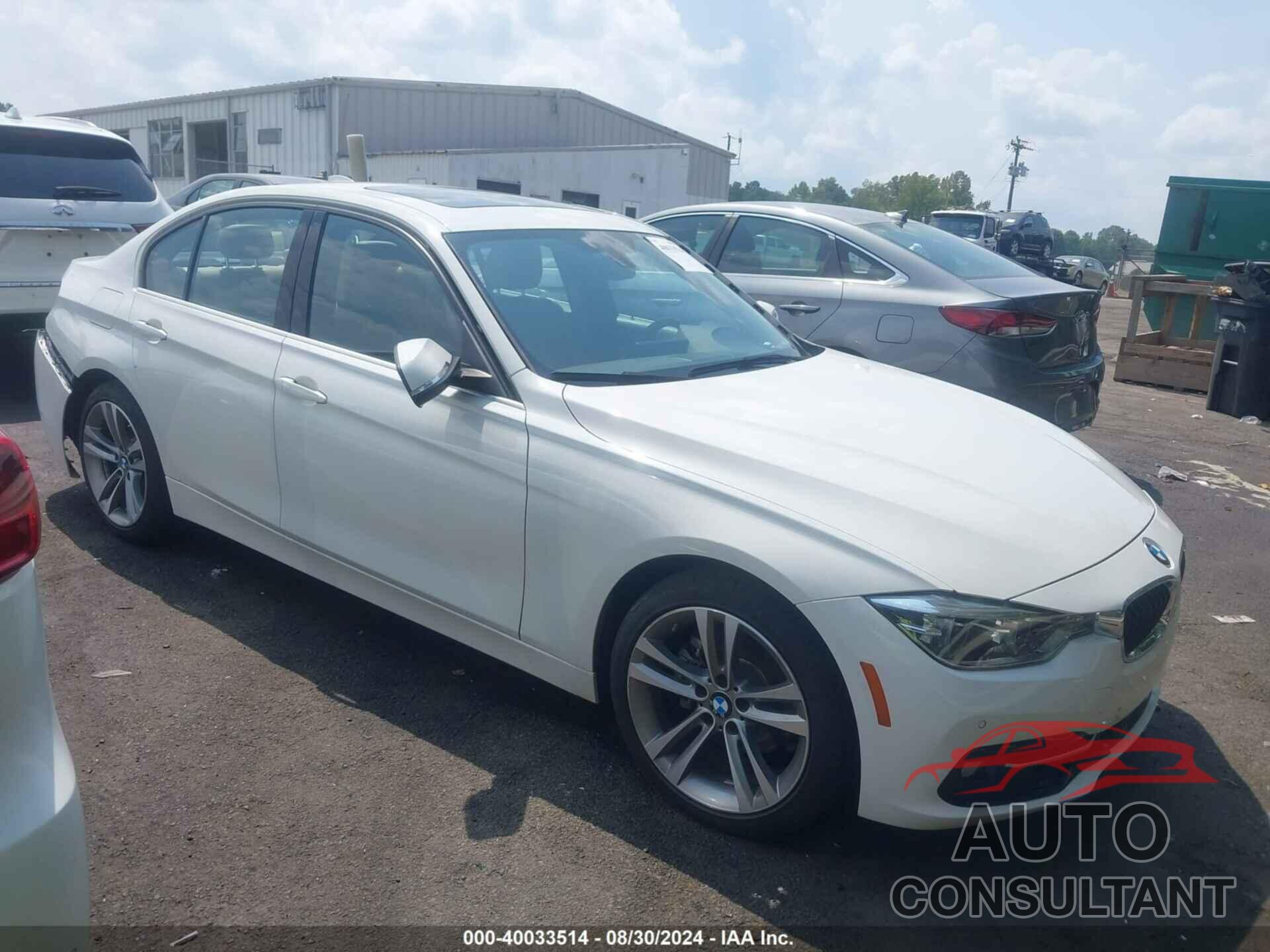 BMW 330I 2017 - WBA8B9G38HNU55370