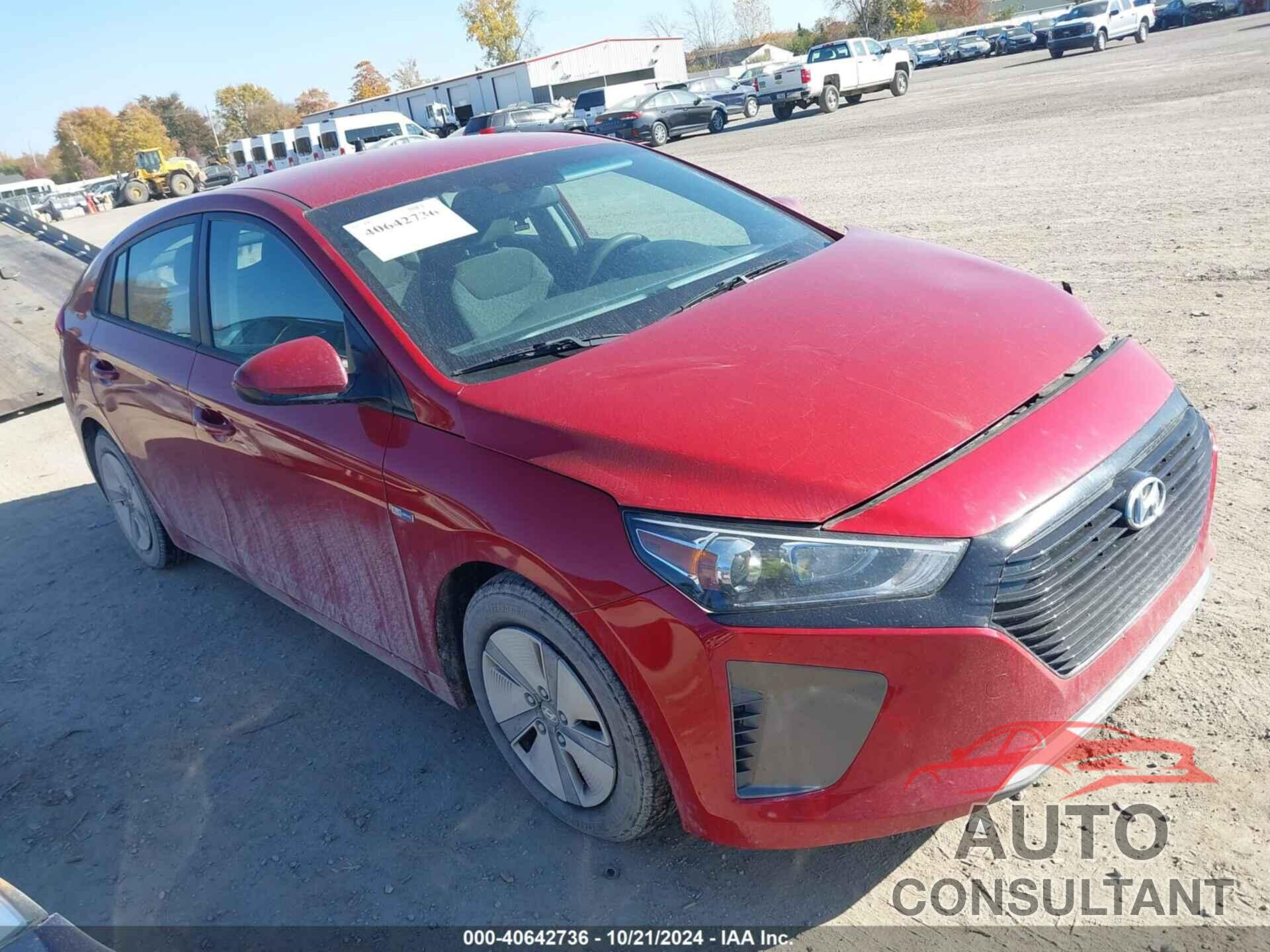 HYUNDAI IONIQ HYBRID 2019 - KMHC65LC6KU109164