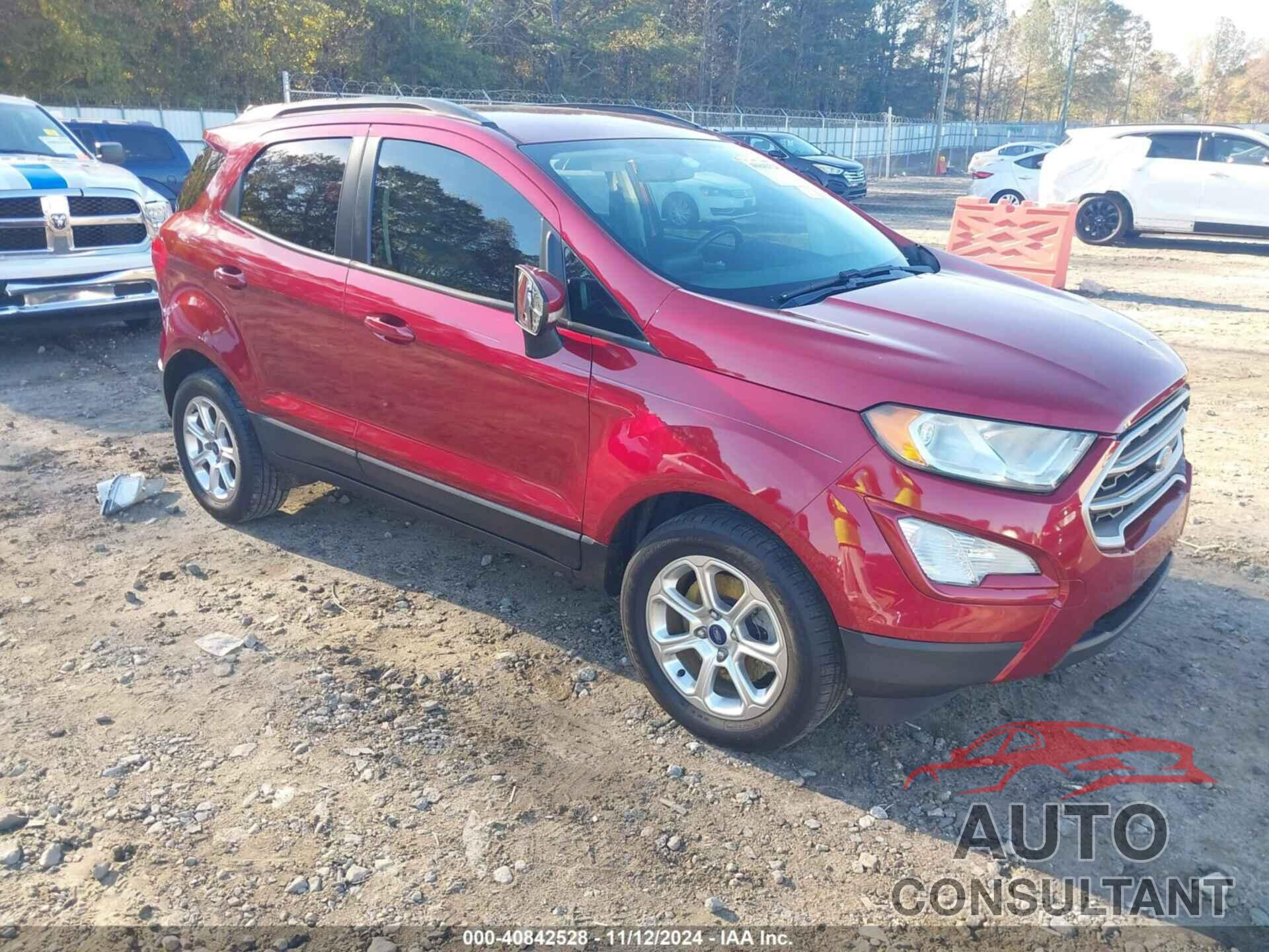 FORD ECOSPORT 2018 - MAJ3P1TE0JC183881