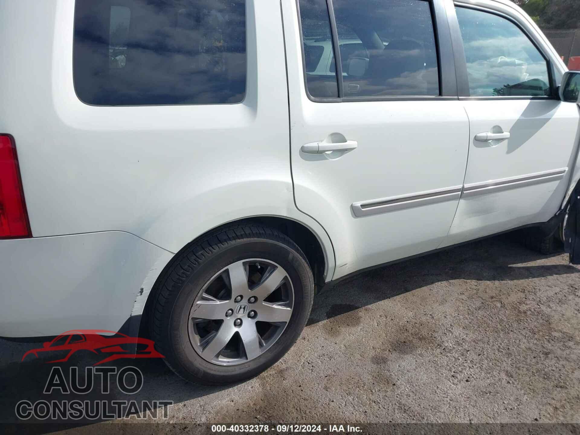 HONDA PILOT 2012 - 5FNYF3H95CB040070