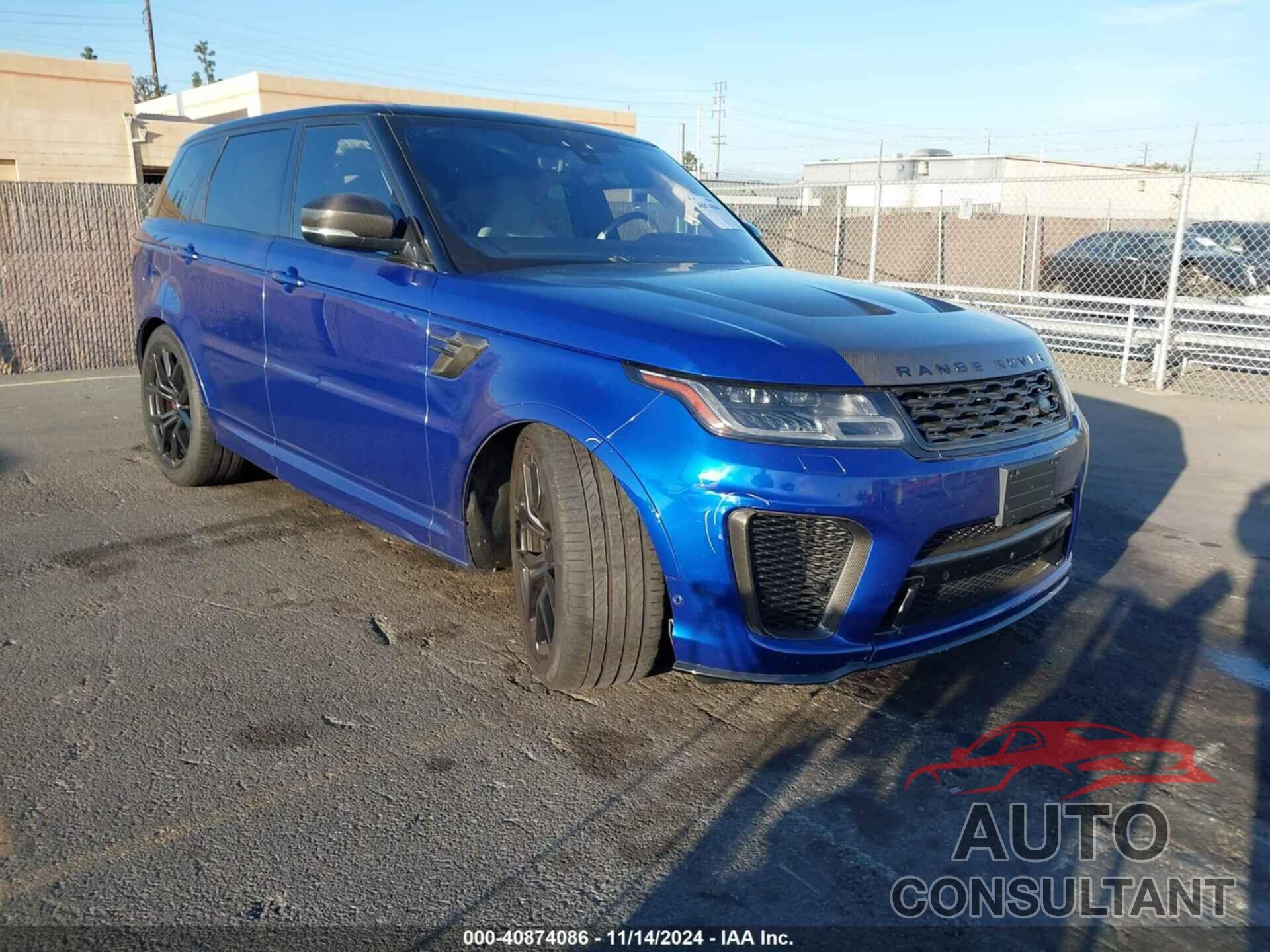 LAND ROVER RANGE ROVER SPORT 2018 - SALWZ2SE0JA195588