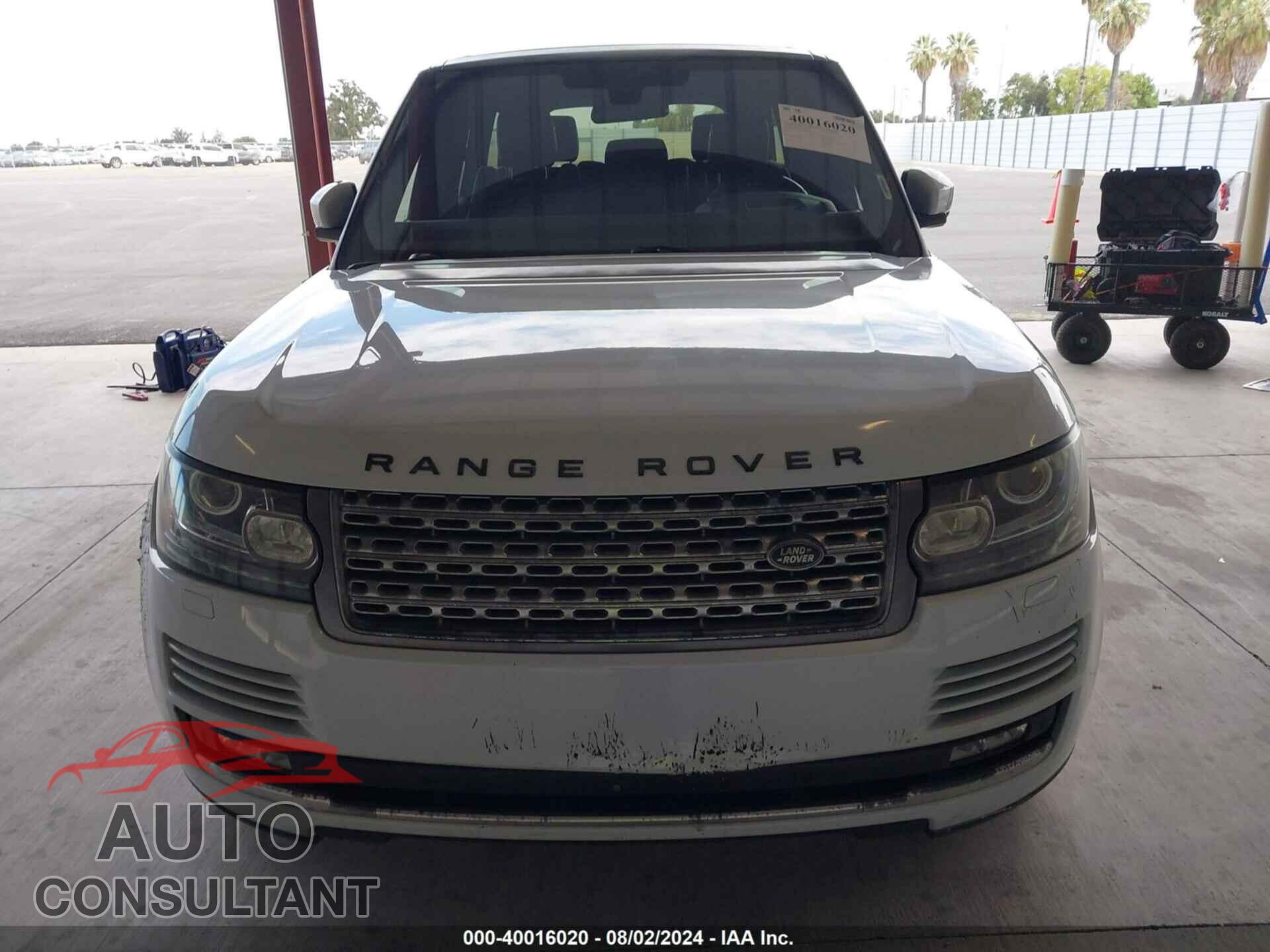 LAND ROVER RANGE ROVER 2016 - SALGS2KF3GA244325