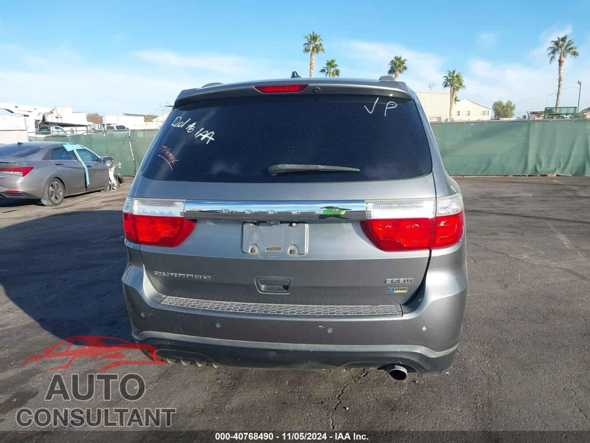 DODGE DURANGO 2012 - 1C4RDHDG9CC118519