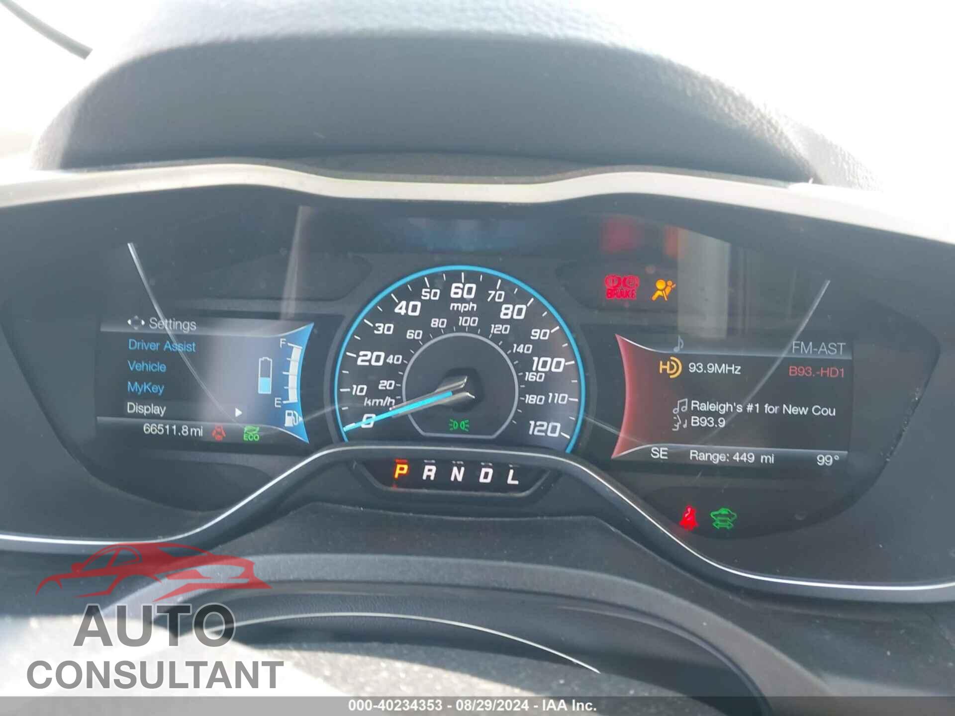 FORD C-MAX HYBRID 2017 - 1FADP5DU3HL101072