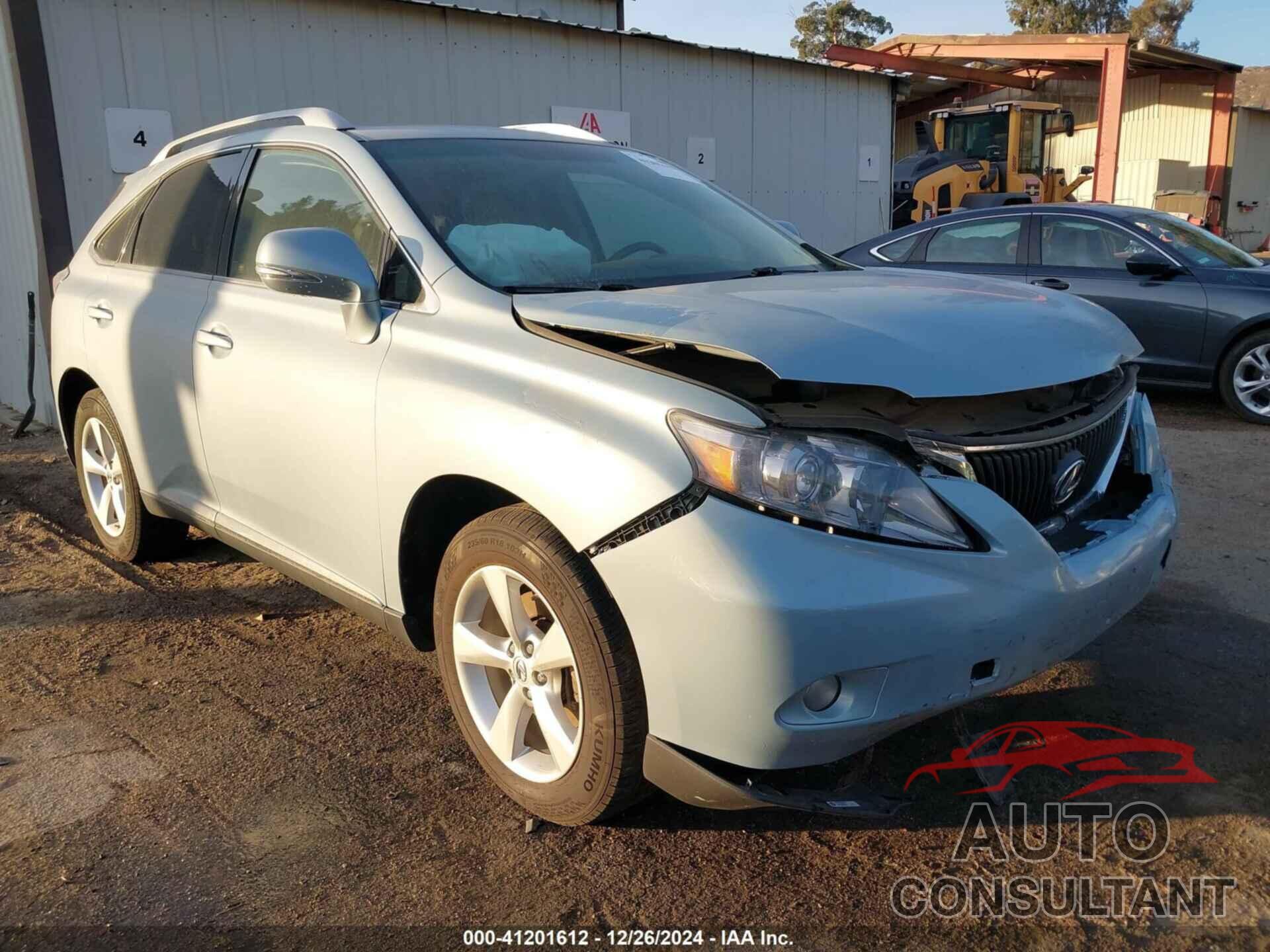LEXUS RX 350 2010 - JTJZK1BA4A2400563