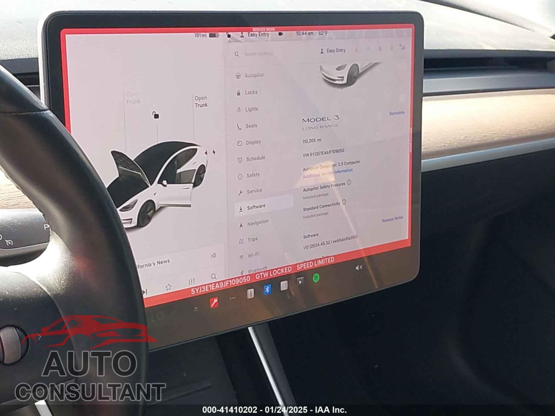 TESLA MODEL 3 2018 - 5YJ3E1EA9JF109050
