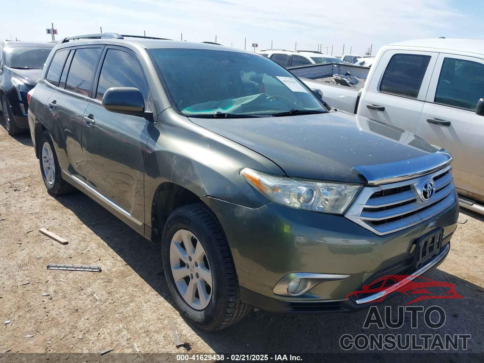 TOYOTA HIGHLANDER 2012 - 5TDZK3EH3CS057554