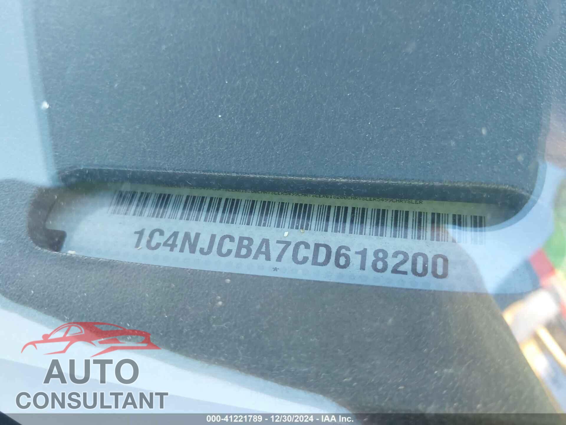 JEEP COMPASS 2012 - 1C4NJCBA7CD618200
