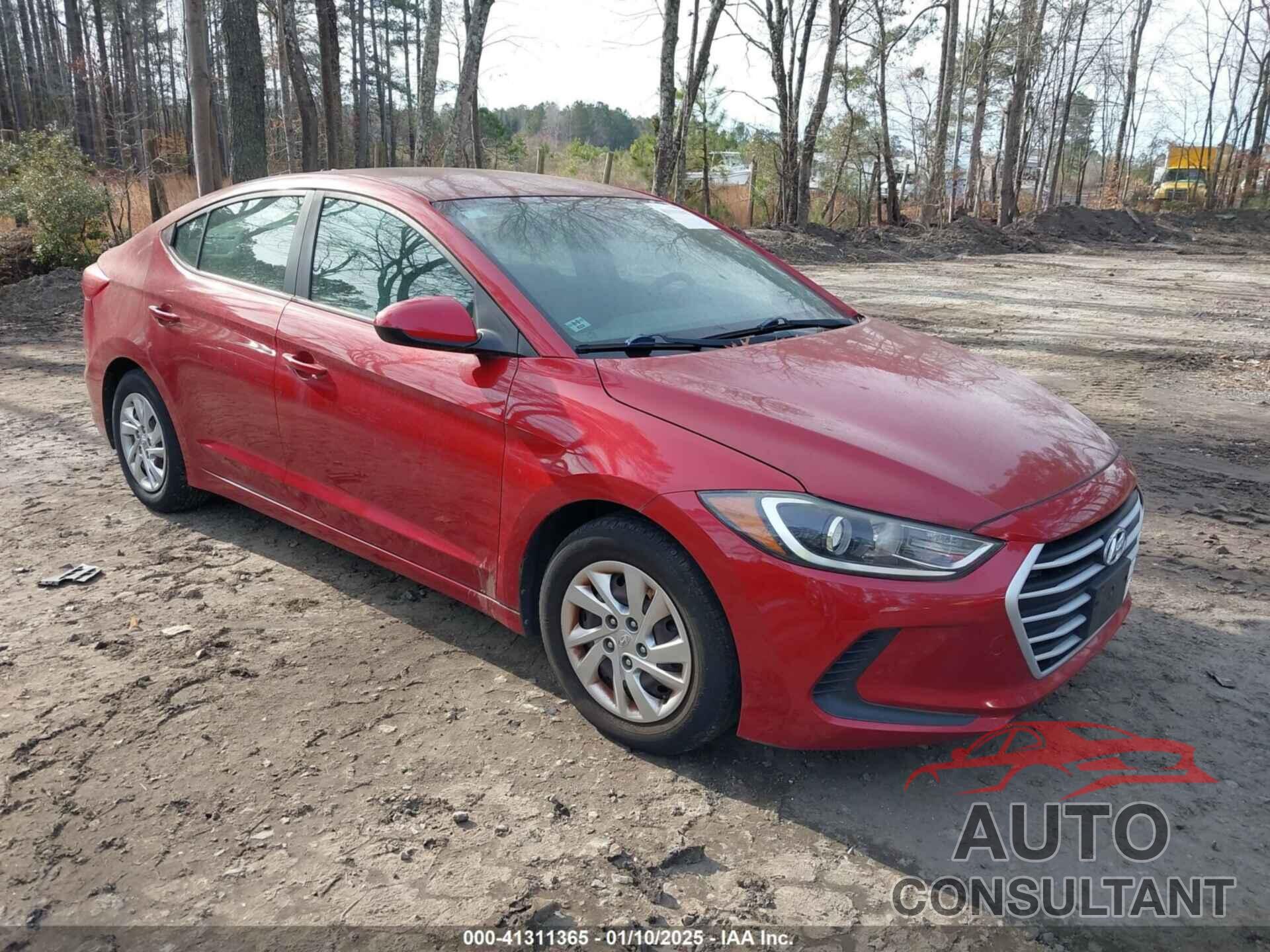 HYUNDAI ELANTRA 2017 - KMHD74LF6HU367599