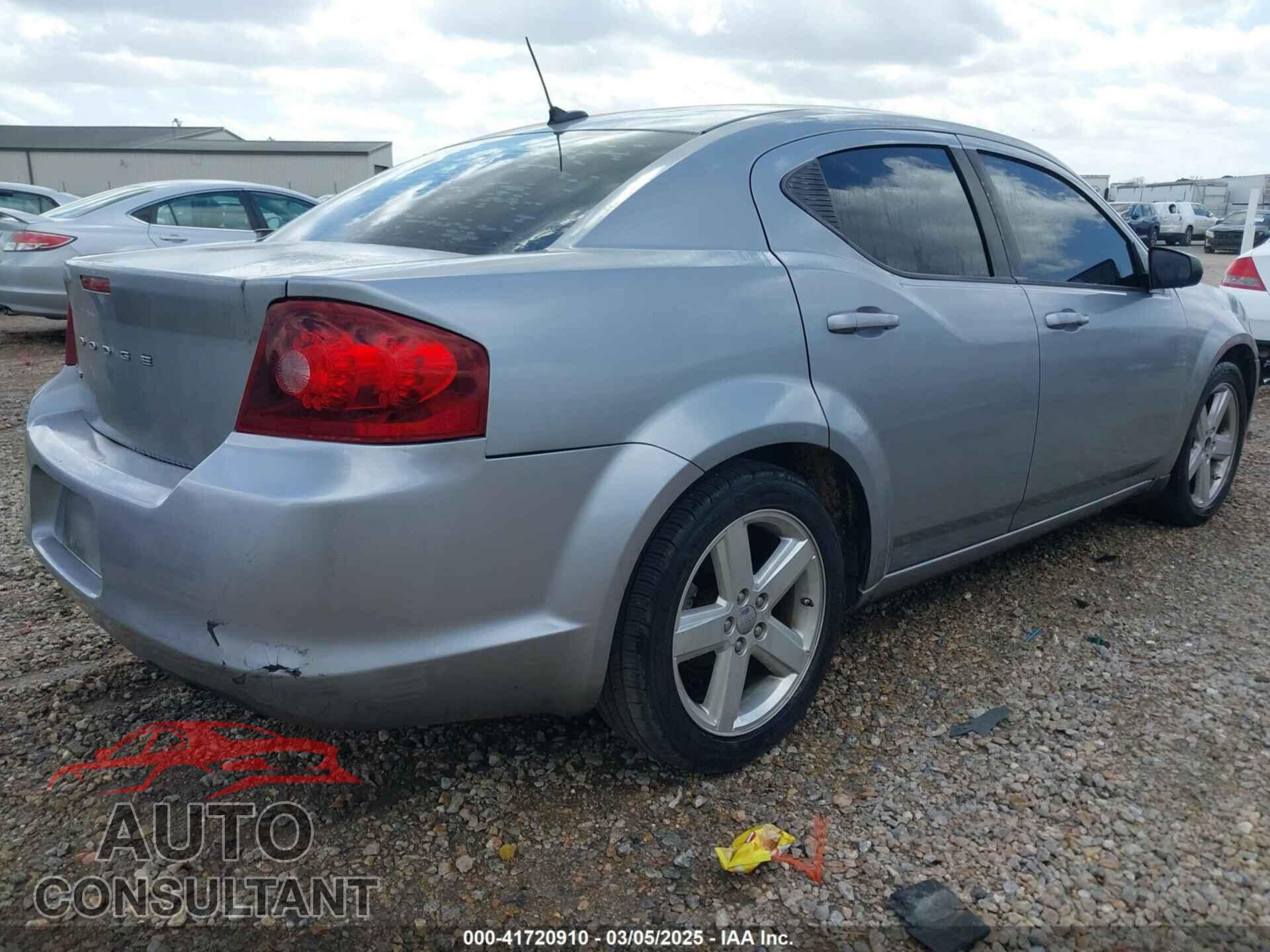DODGE AVENGER 2013 - 1C3CDZAB9DN607484