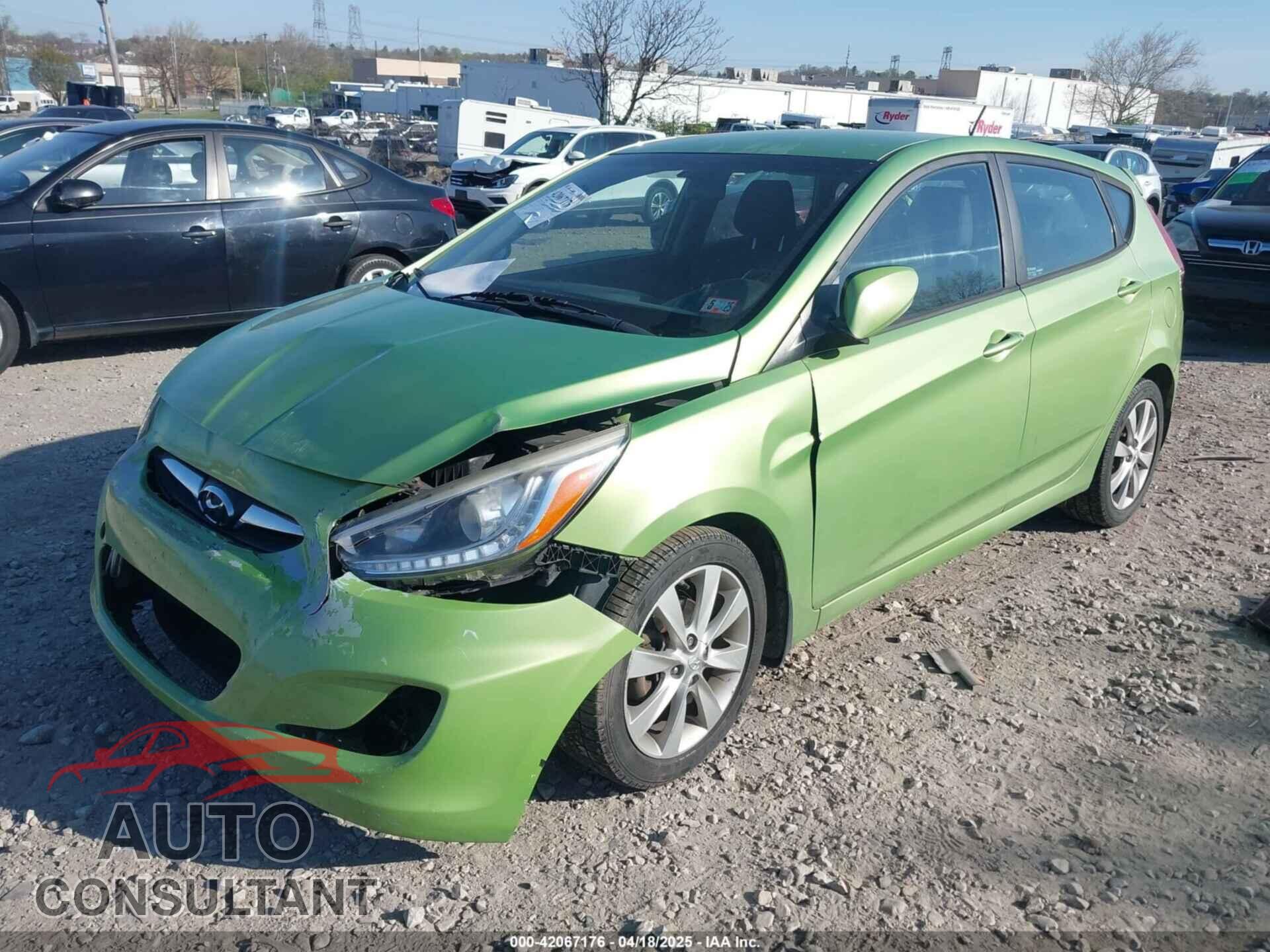 HYUNDAI ACCENT 2014 - KMHCU5AEXEU175389