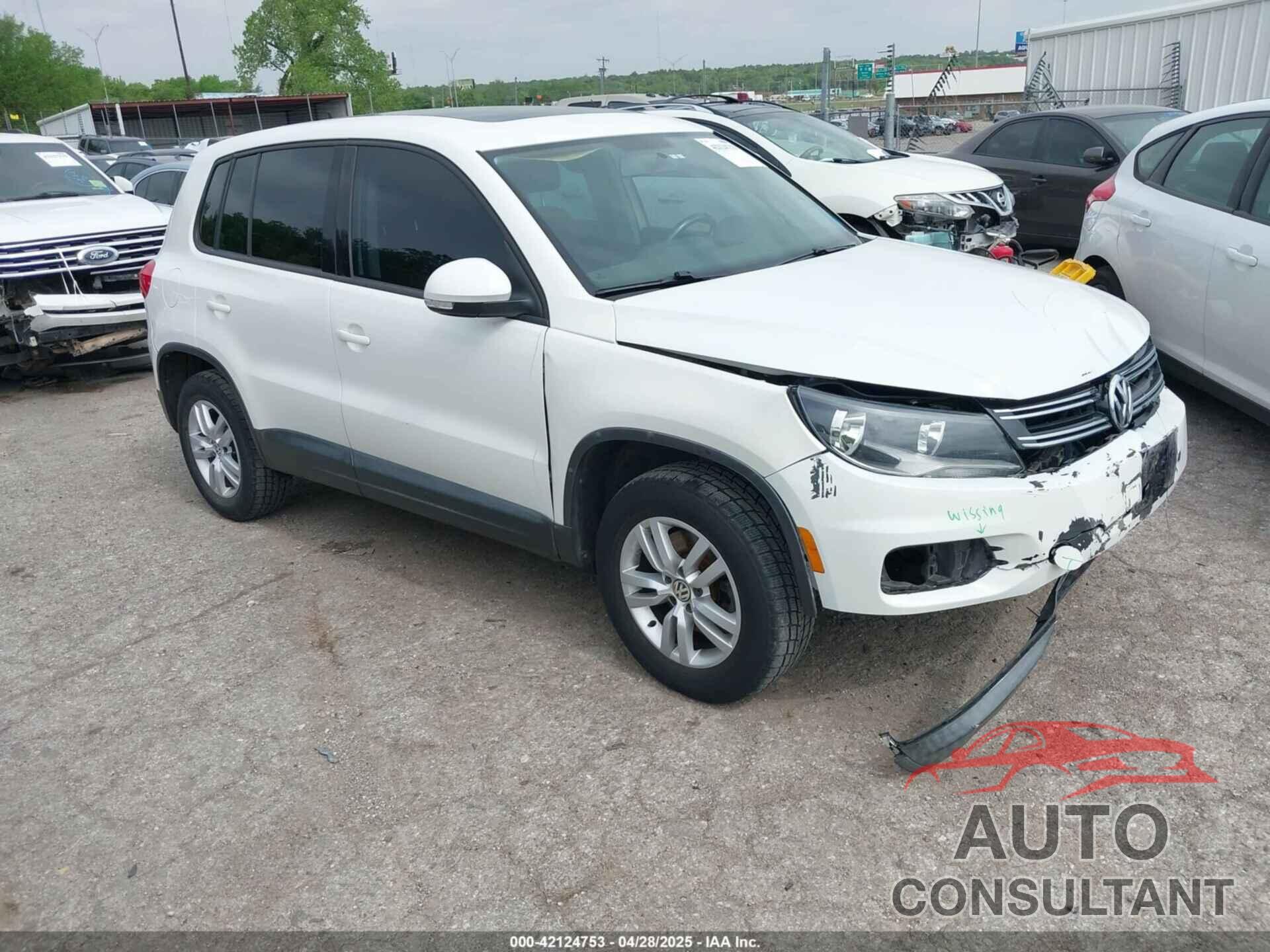 VOLKSWAGEN TIGUAN 2013 - WVGBV3AX2DW068838