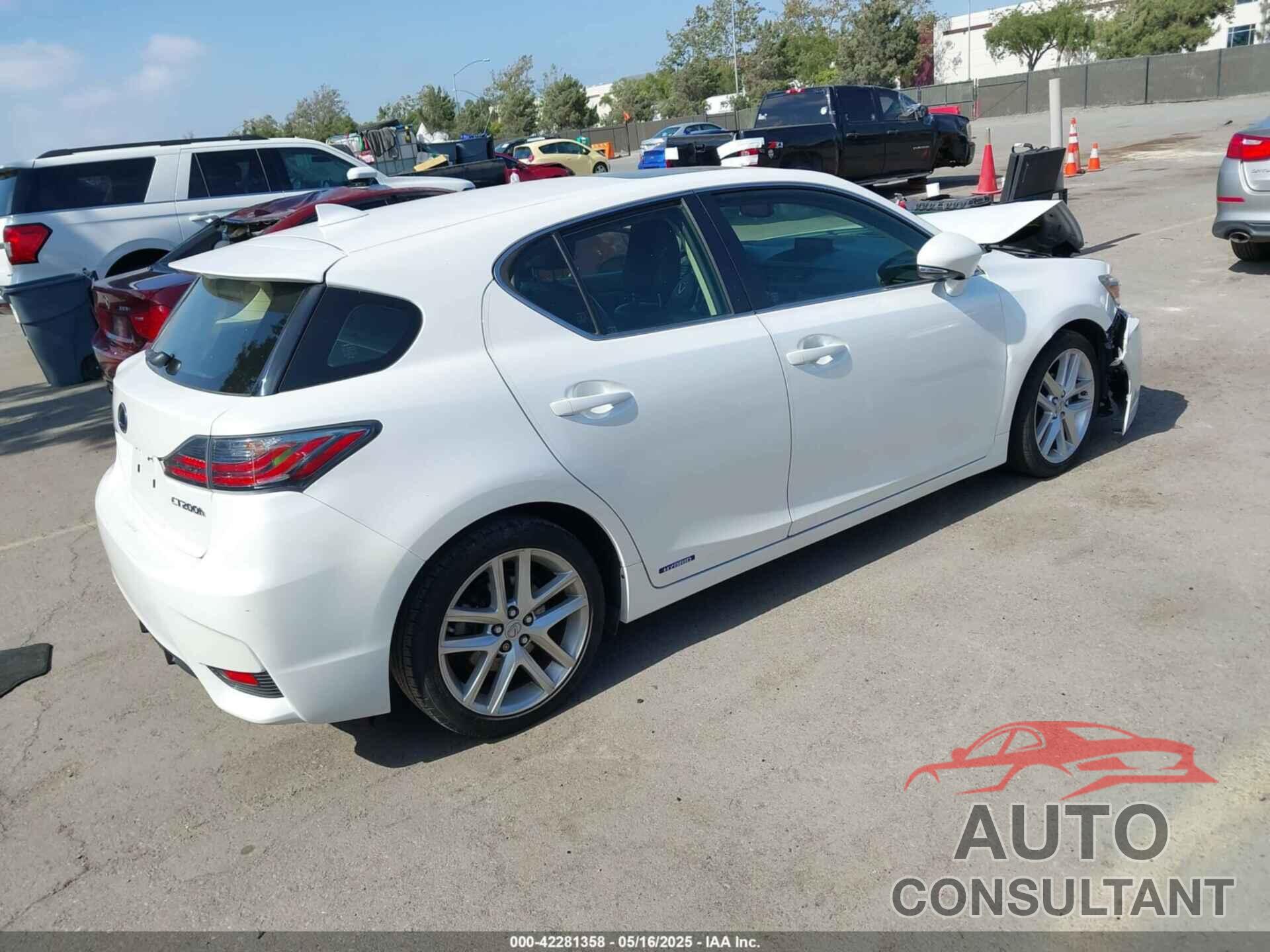 LEXUS CT 200H 2016 - JTHKD5BH2G2274942