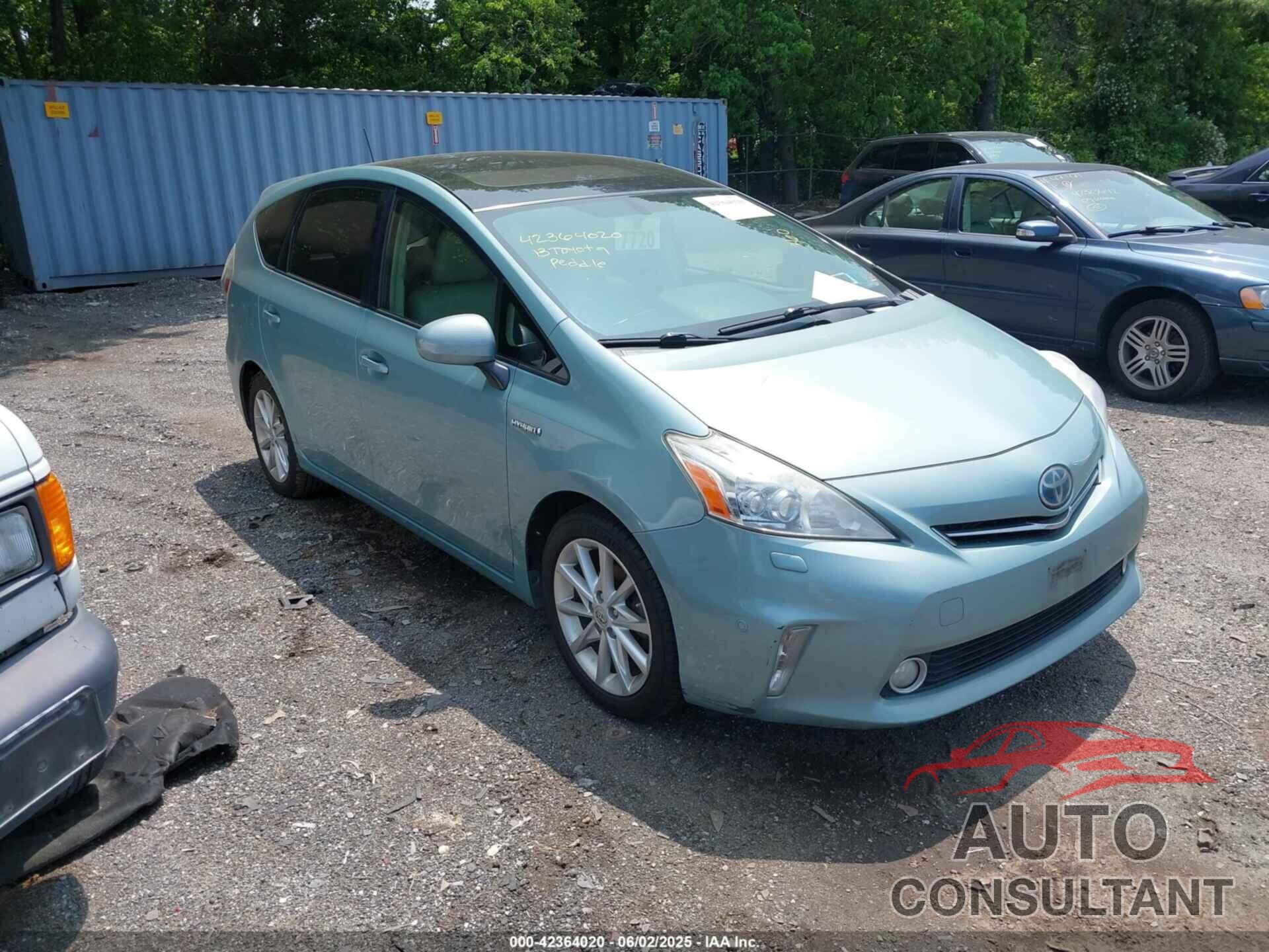 TOYOTA PRIUS V 2013 - JTDZN3EU9D3197194