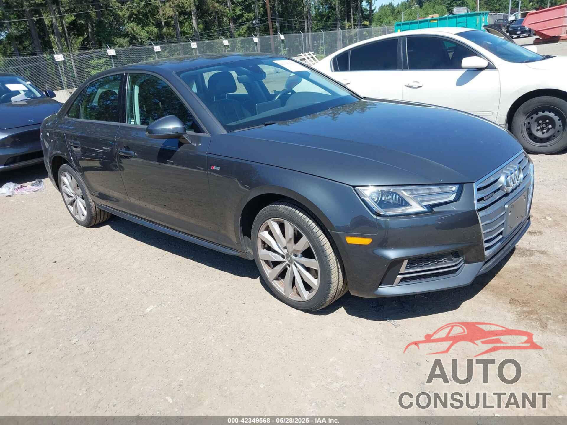 AUDI A4 2018 - WAUDNAF46JN018099
