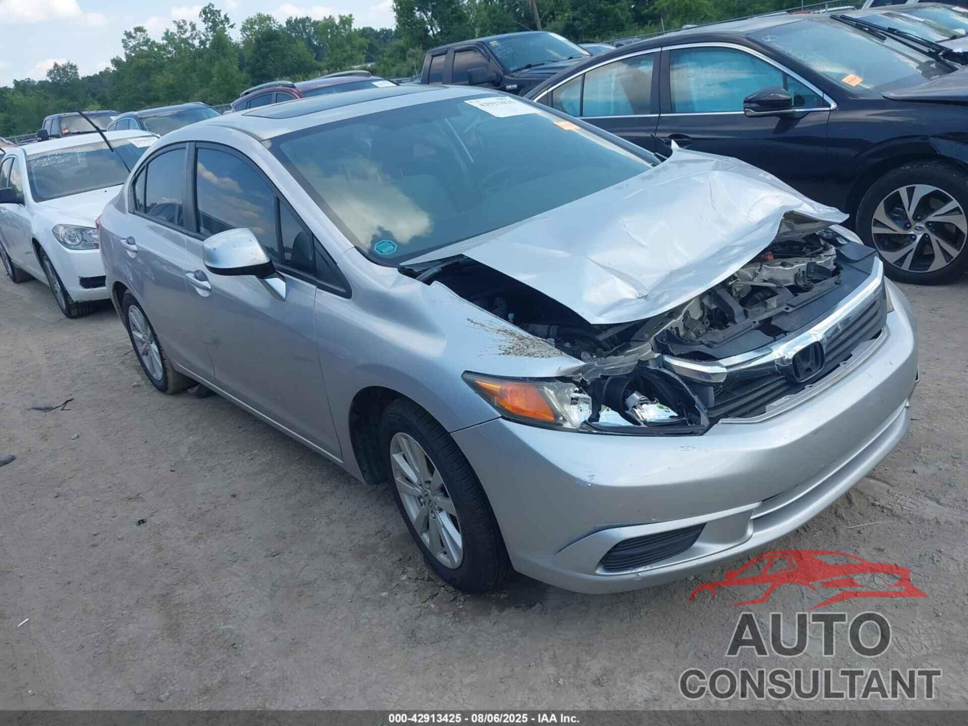HONDA CIVIC 2012 - 19XFB2F8XCE102446