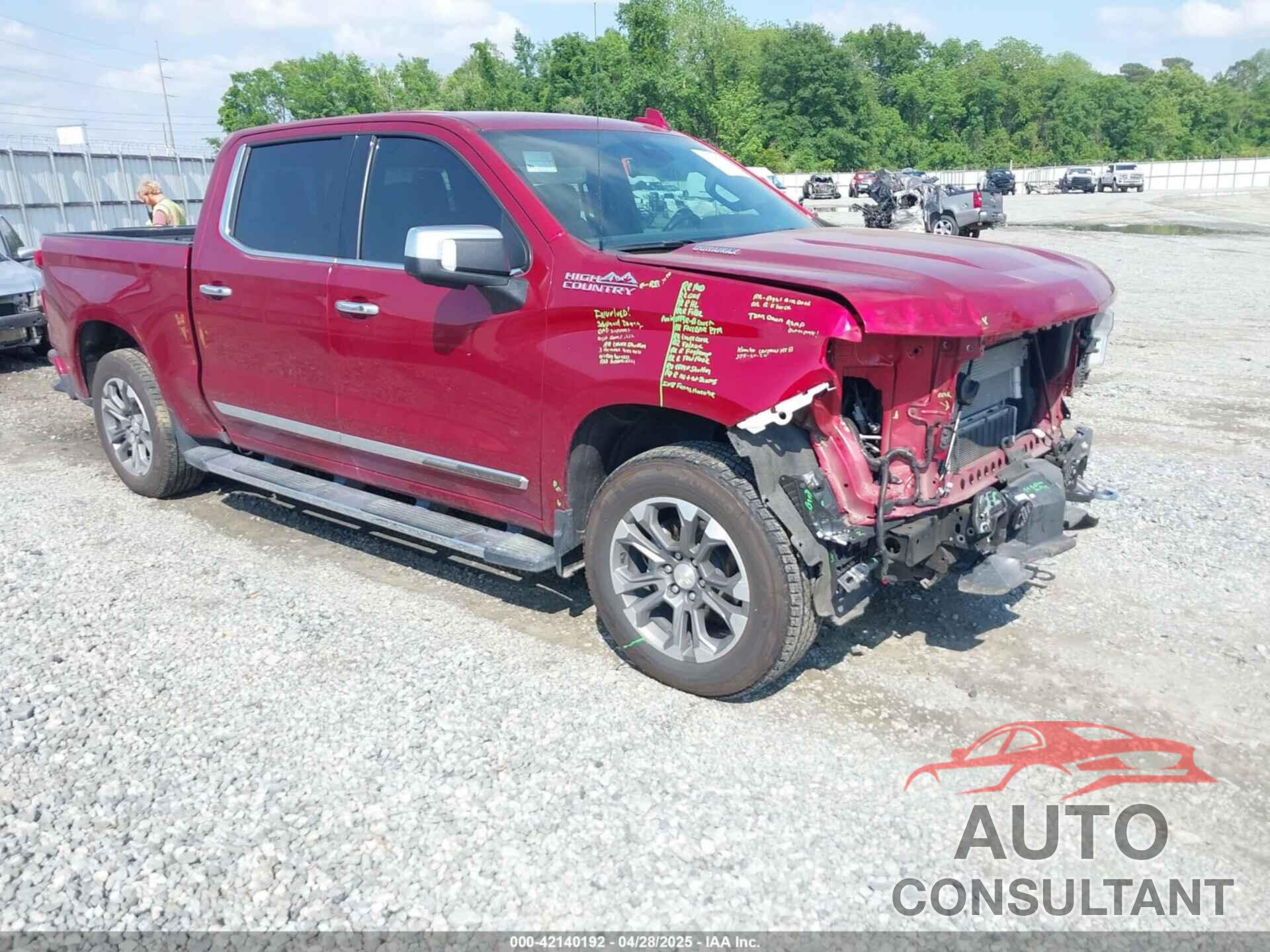 CHEVROLET SILVERADO 1500 2022 - 3GCUDJET3NG593998