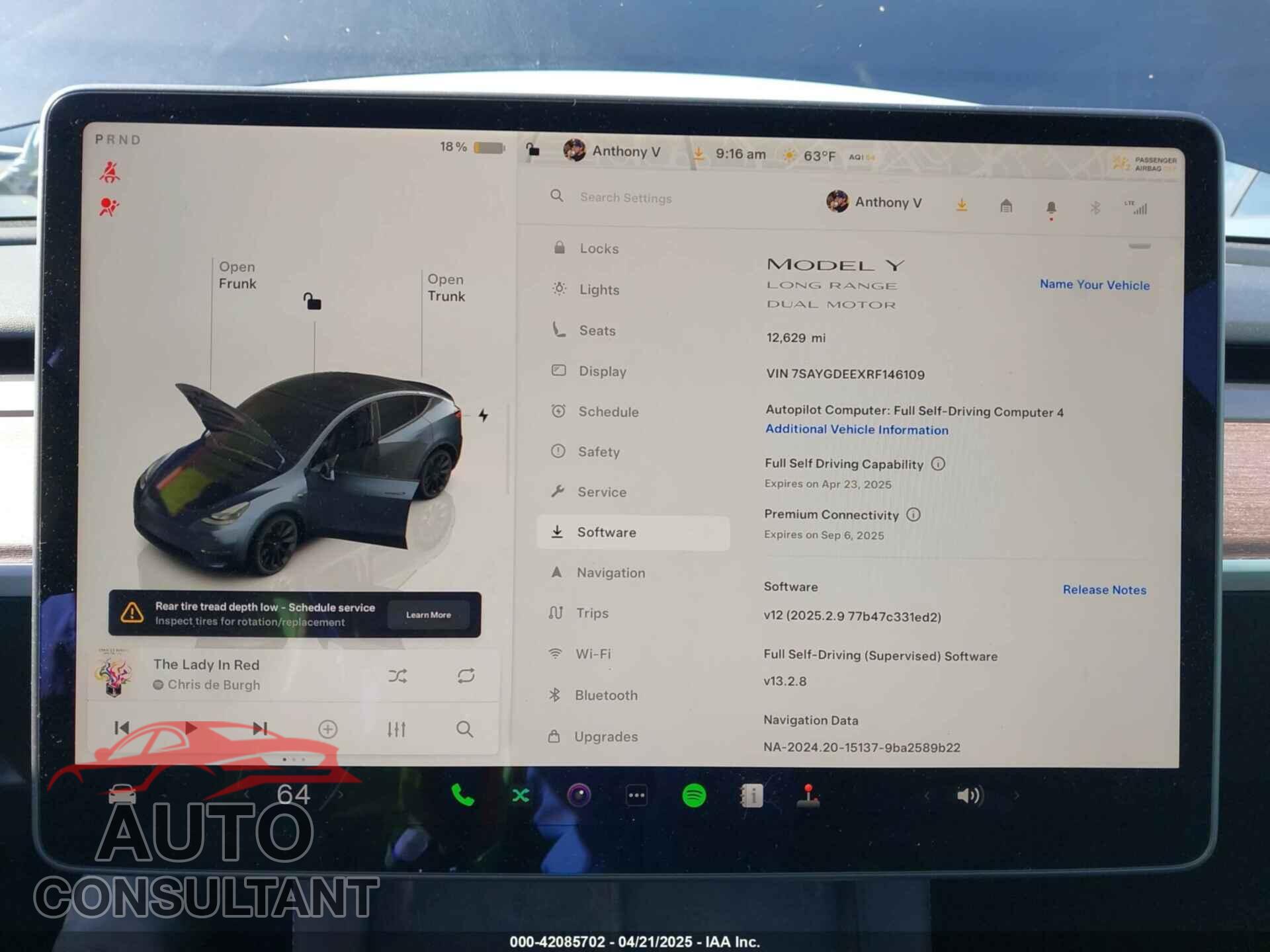 TESLA MODEL Y 2024 - 7SAYGDEEXRF146109