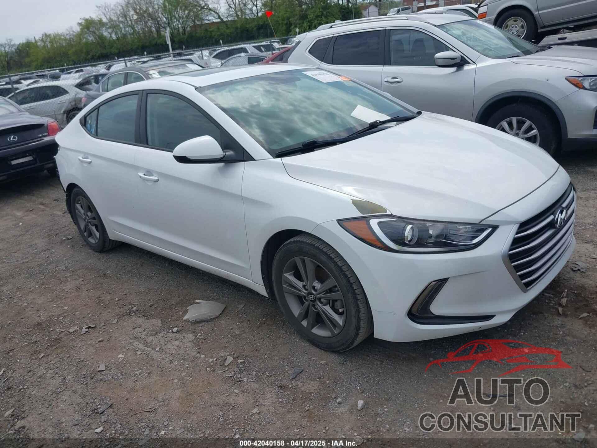 HYUNDAI ELANTRA 2018 - 5NPD84LF1JH300720
