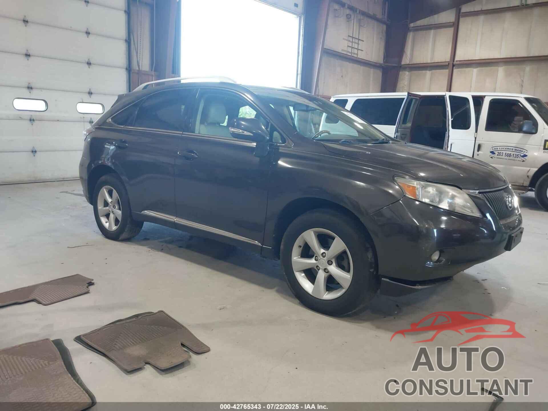 LEXUS RX 350 2010 - 2T2BK1BA9AC010544