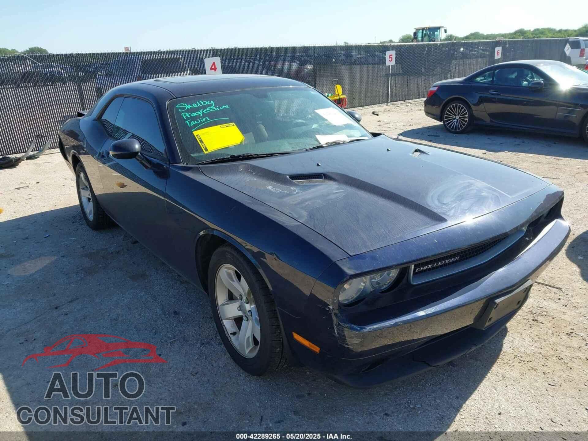 DODGE CHALLENGER 2012 - 2C3CDYAG8CH137655